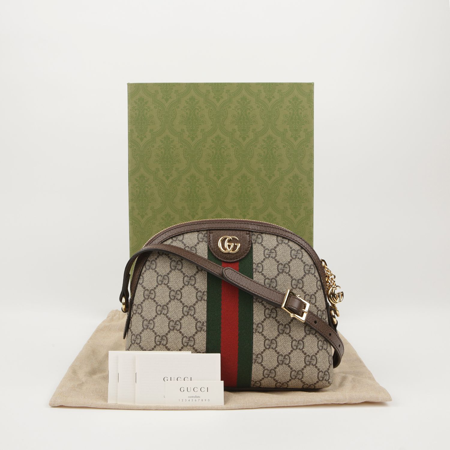 Gucci Supreme Canvas Ophidia Shoulder & Crossbody Bag 735395 SKU
