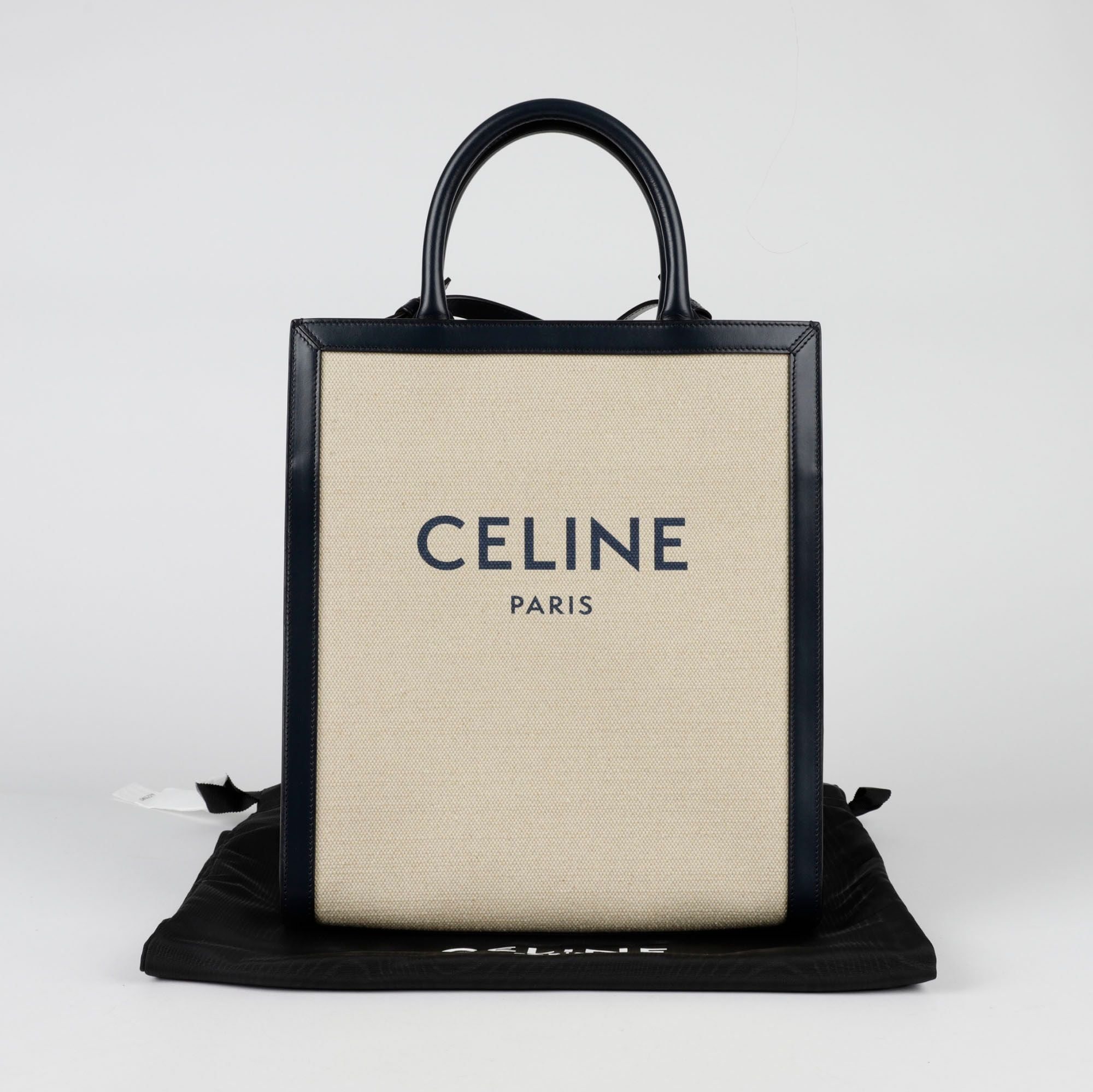 Celine Vertical Small Canvas Tote Shoulder Bag 192082