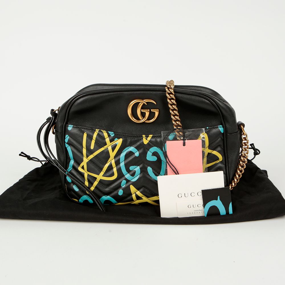 Gucci Ghost Graffiti Small Shoulder Bag 443499 GG Monogram