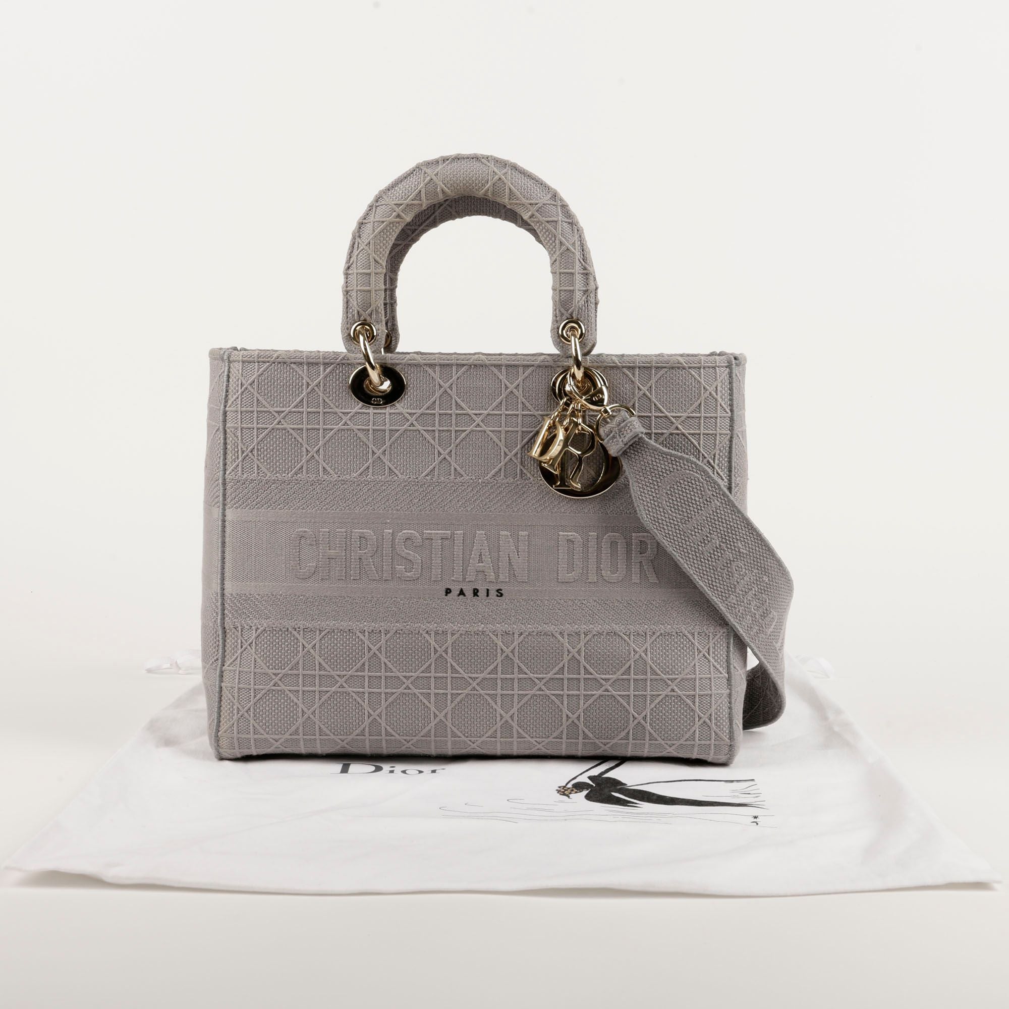 Dior Lady Delight Large Tote Shoulder Bag SKU123