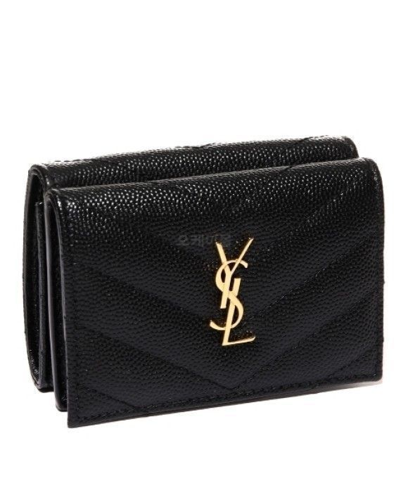 Saint Laurent Mini Monogram Wallet 668274 BOWA1