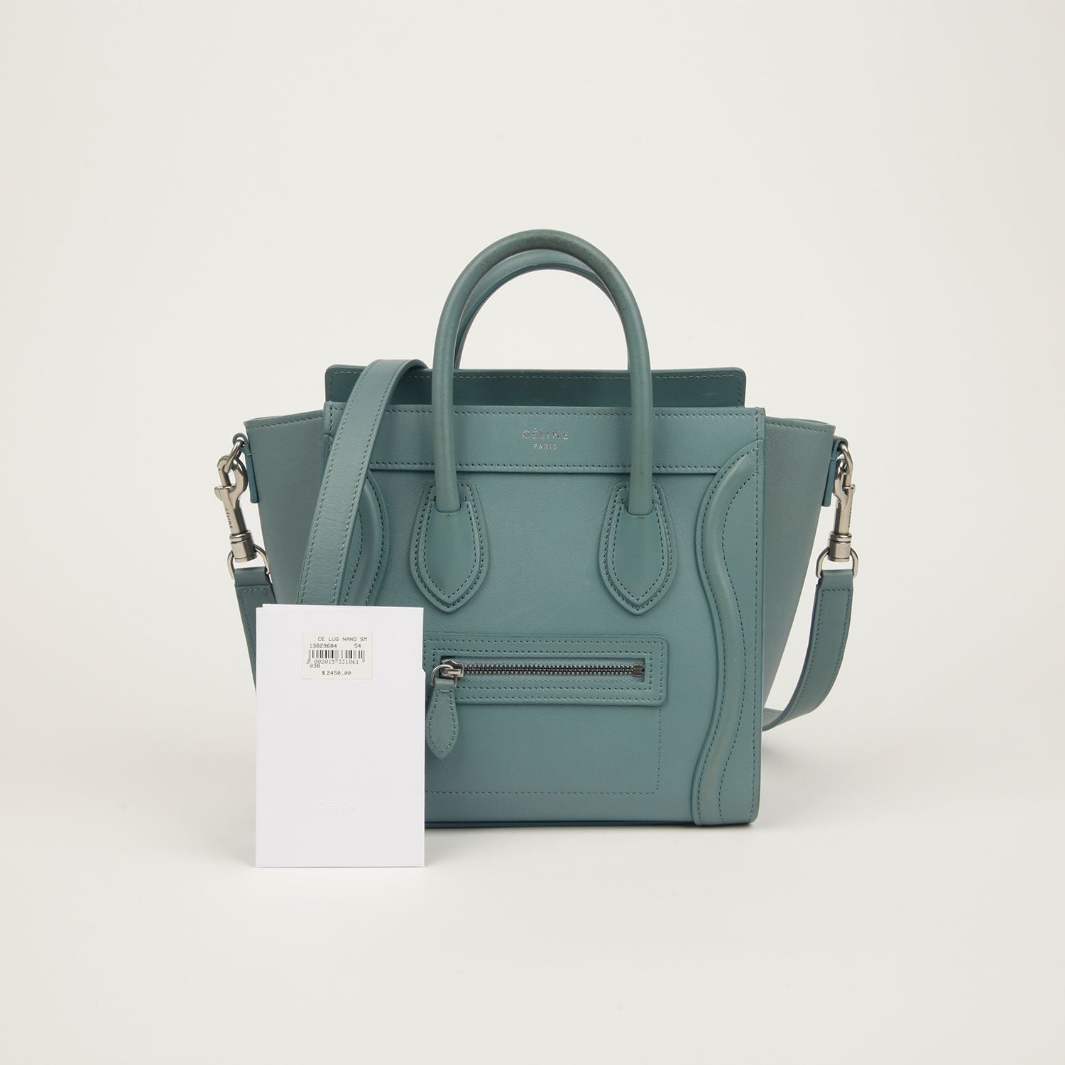 Celine Nano Luggage Tote and Shoulder Bag 189243