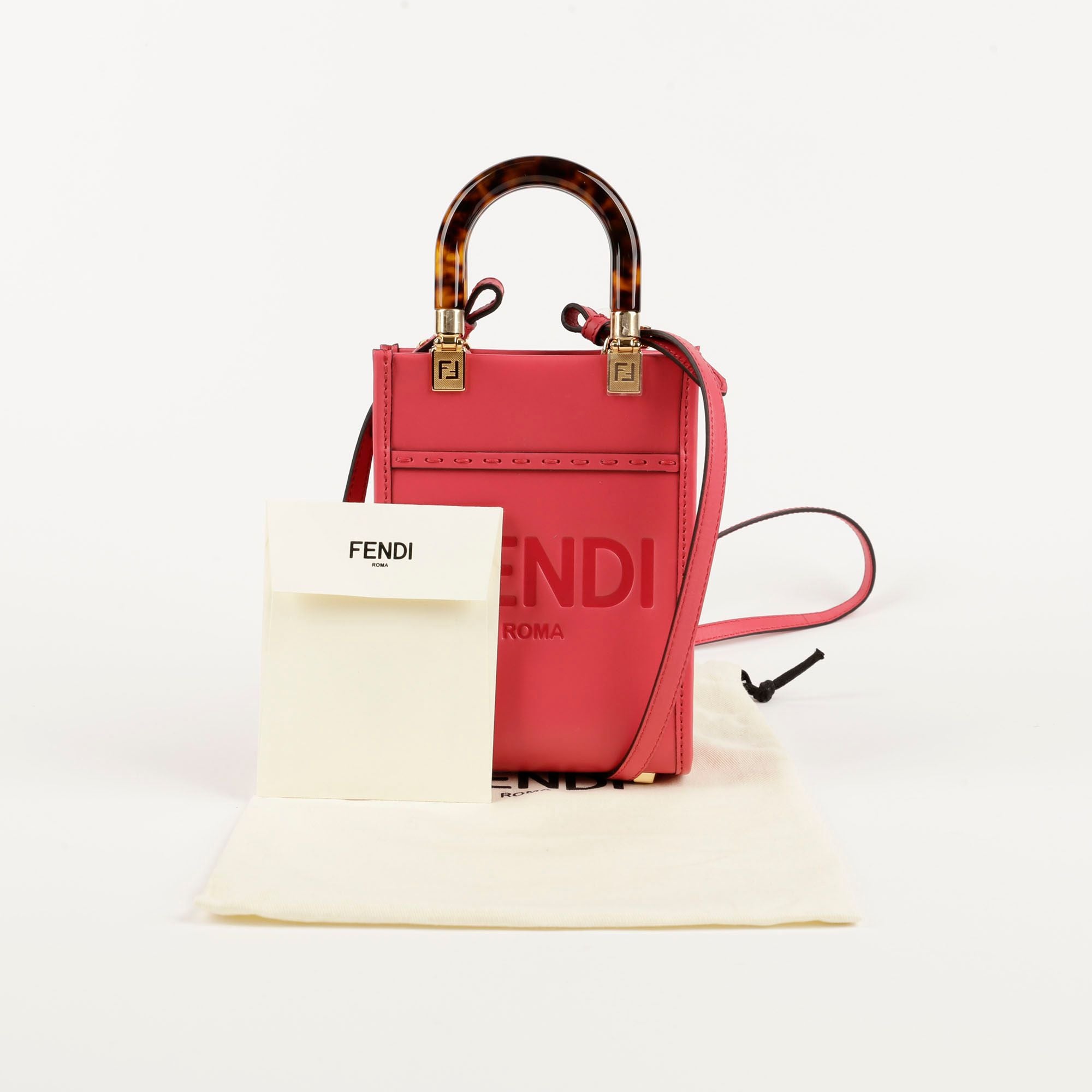 Fendi Sunshine Mini Tote Shoulder Bag 8BS051