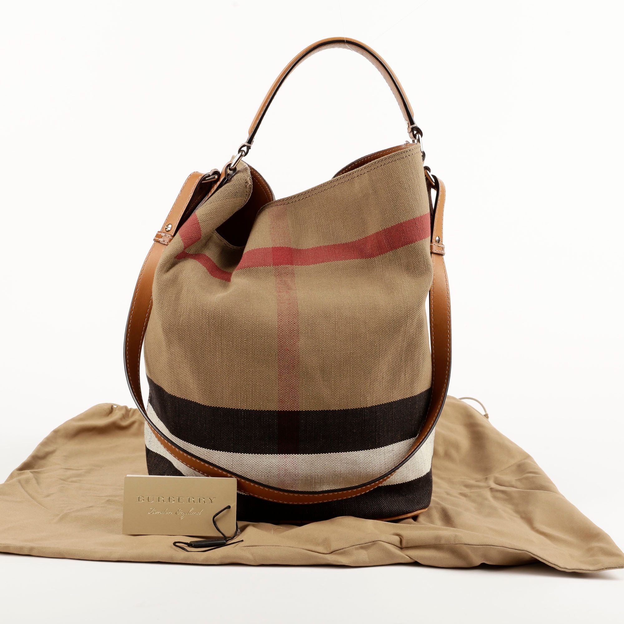 Burberry Ash Be Medium Hobo Tote Shoulder Bag 3945742