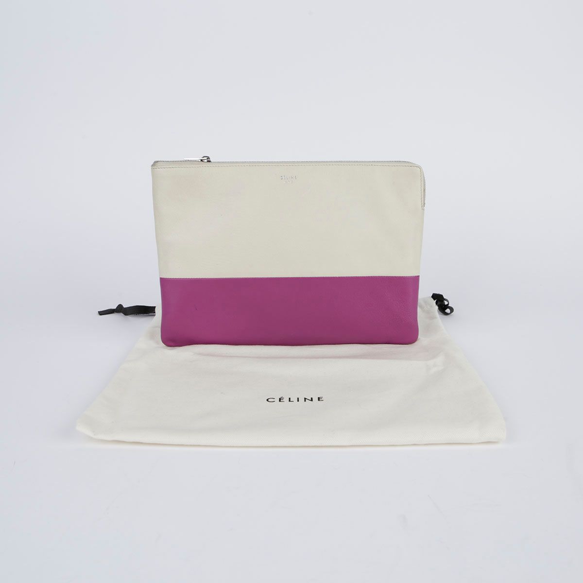 Celine Two-Tone Leather Clutch Bag SKU123