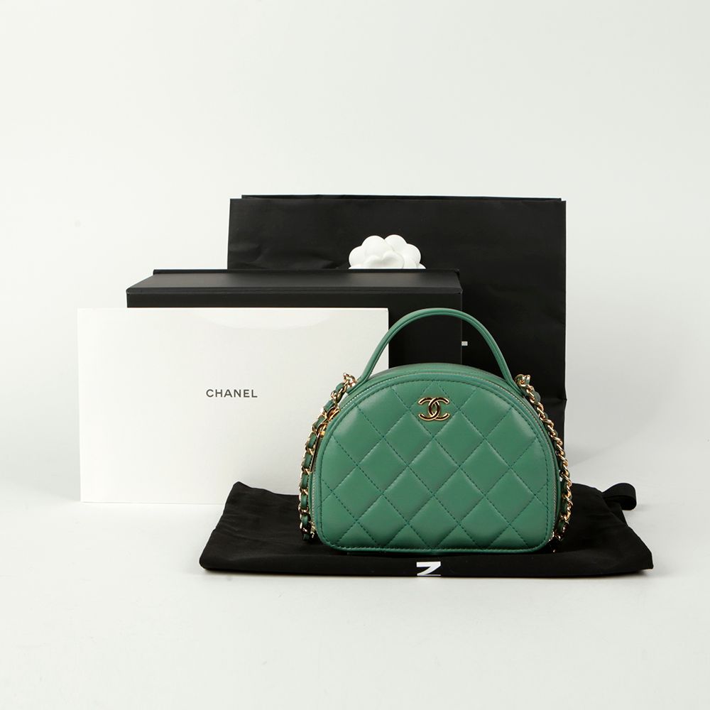 CHANEL Half-Moon Vanity Tote Crossbody Bag - SKU AP3087