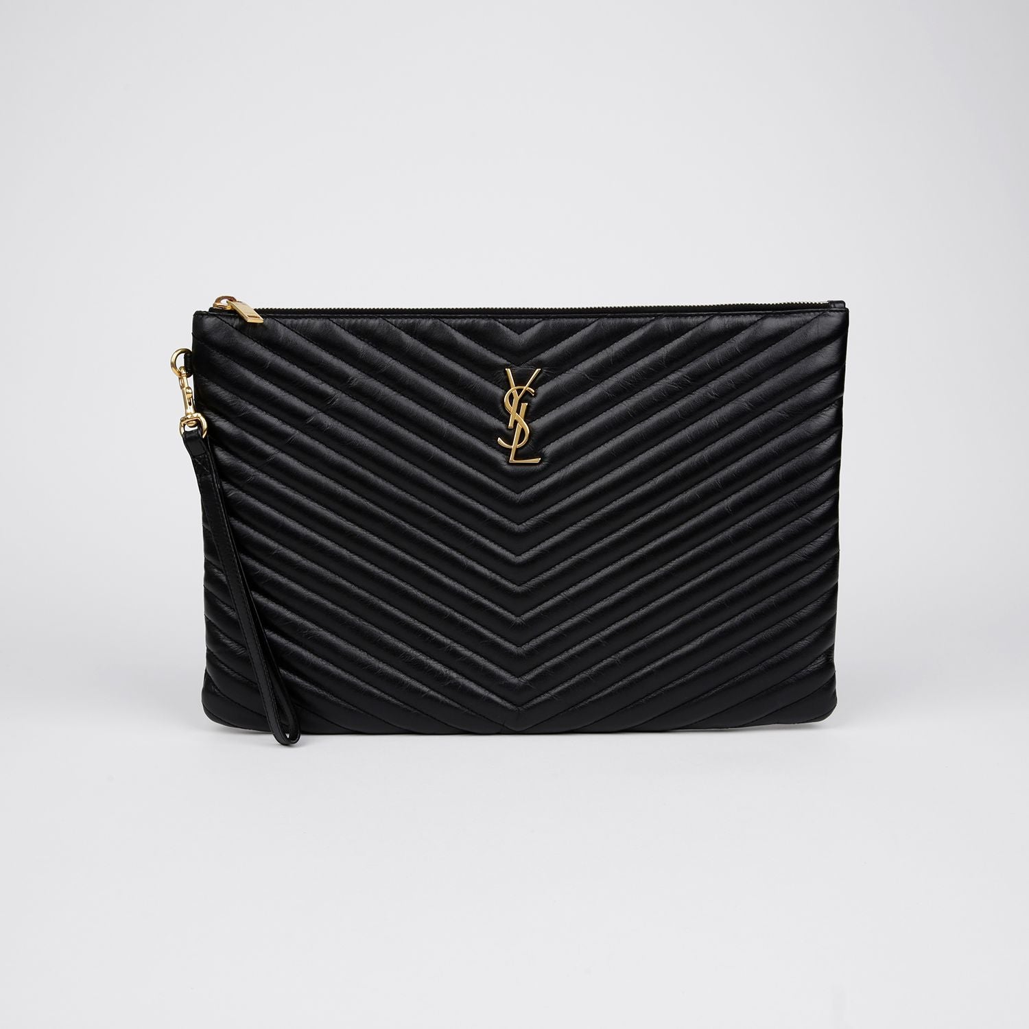 Saint Laurent Monogram Document Holder Clutch 440222