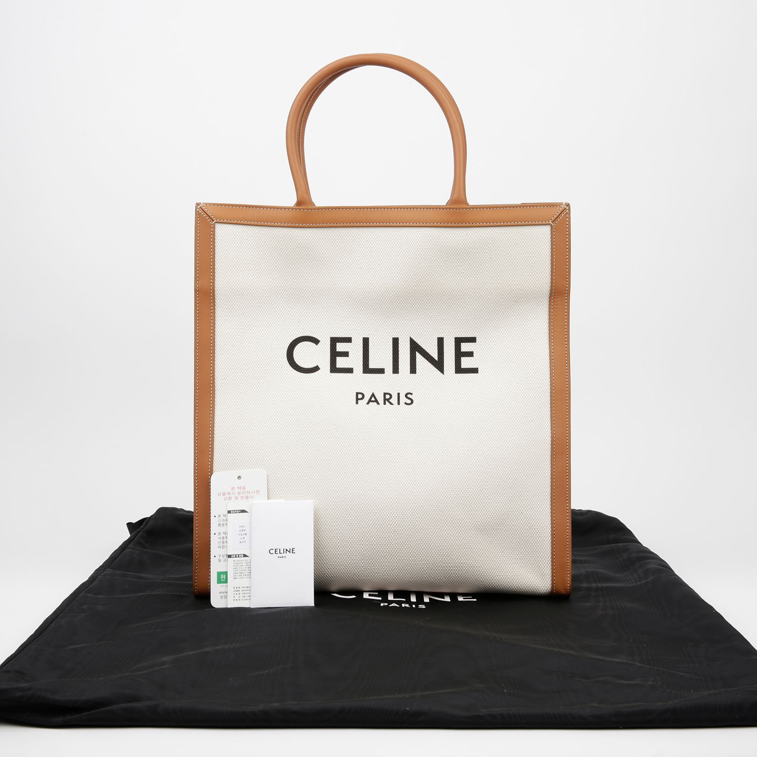 Celine Vertical Canvas Large Tote Bag 190402BNZ
