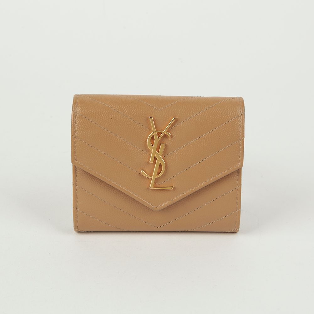 Saint Laurent Monogram Compact 3-Tier Wallet 403943