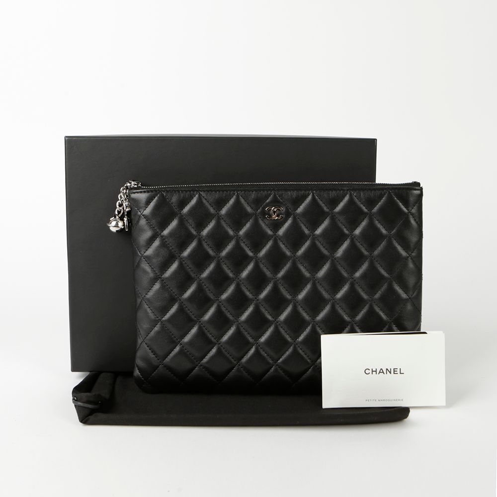 CHANEL Medium CC Logo Clutch - SKU 24