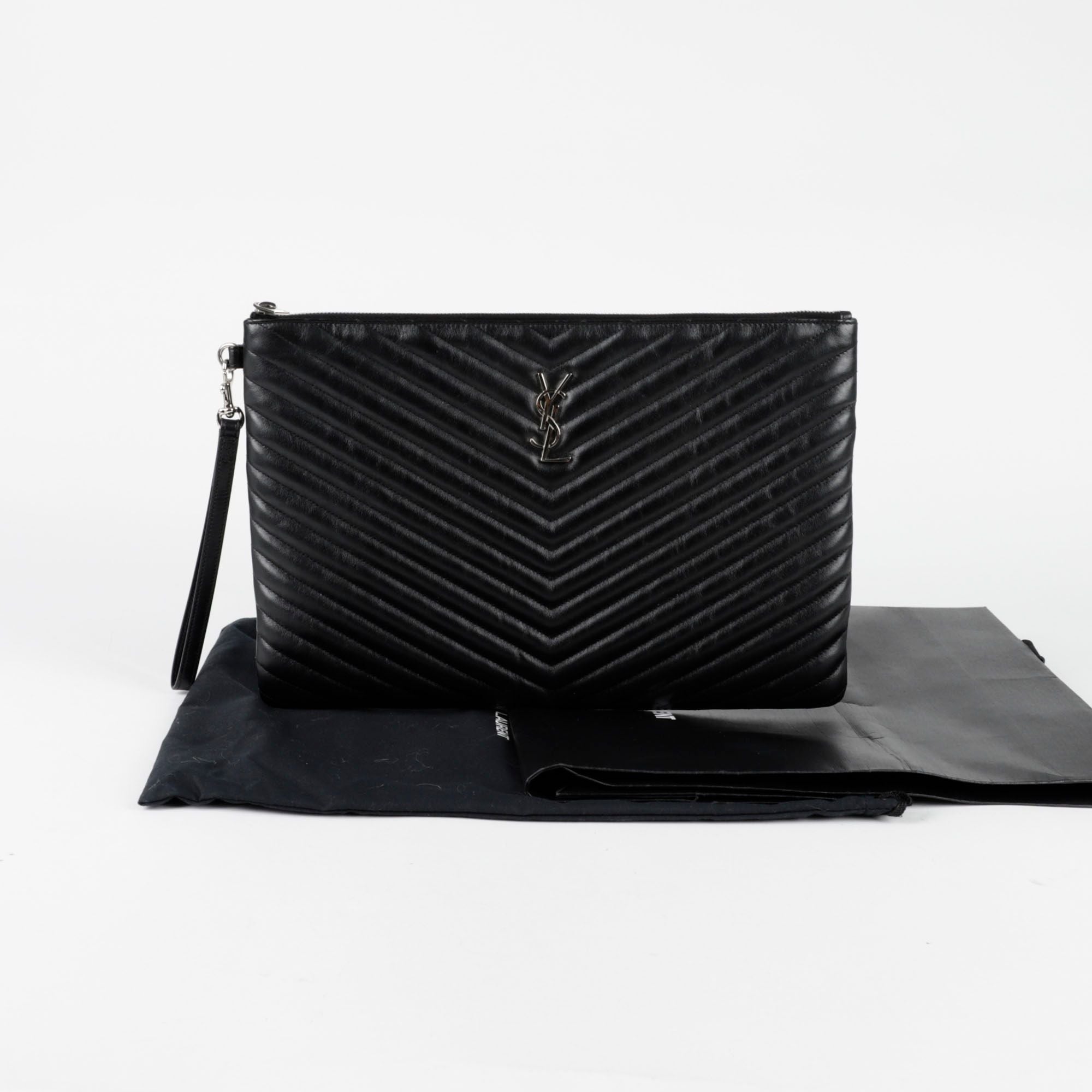 Saint Laurent Monogram Document Holder Clutch 440222