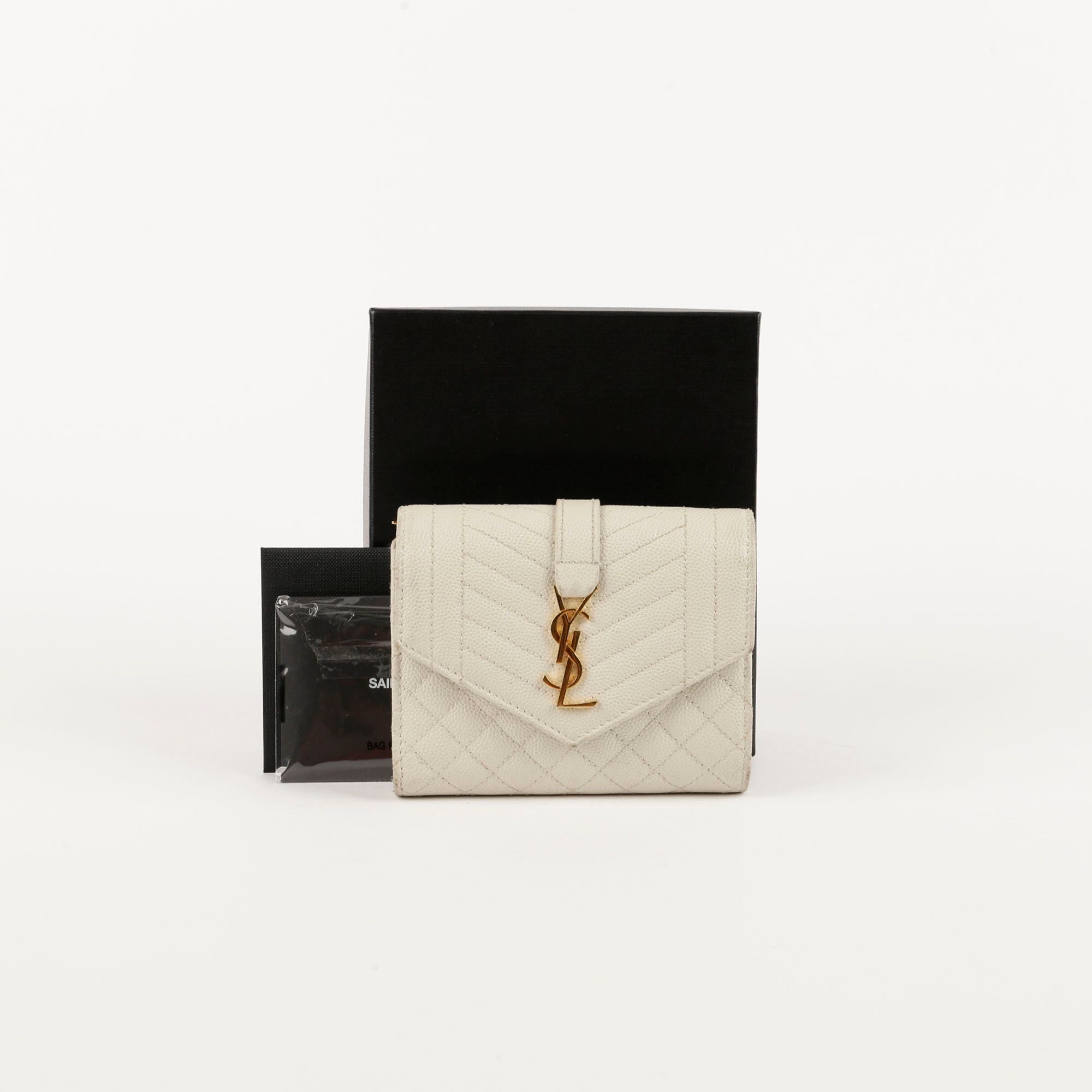 Saint Laurent Monogram Envelope Compact Wallet 651028