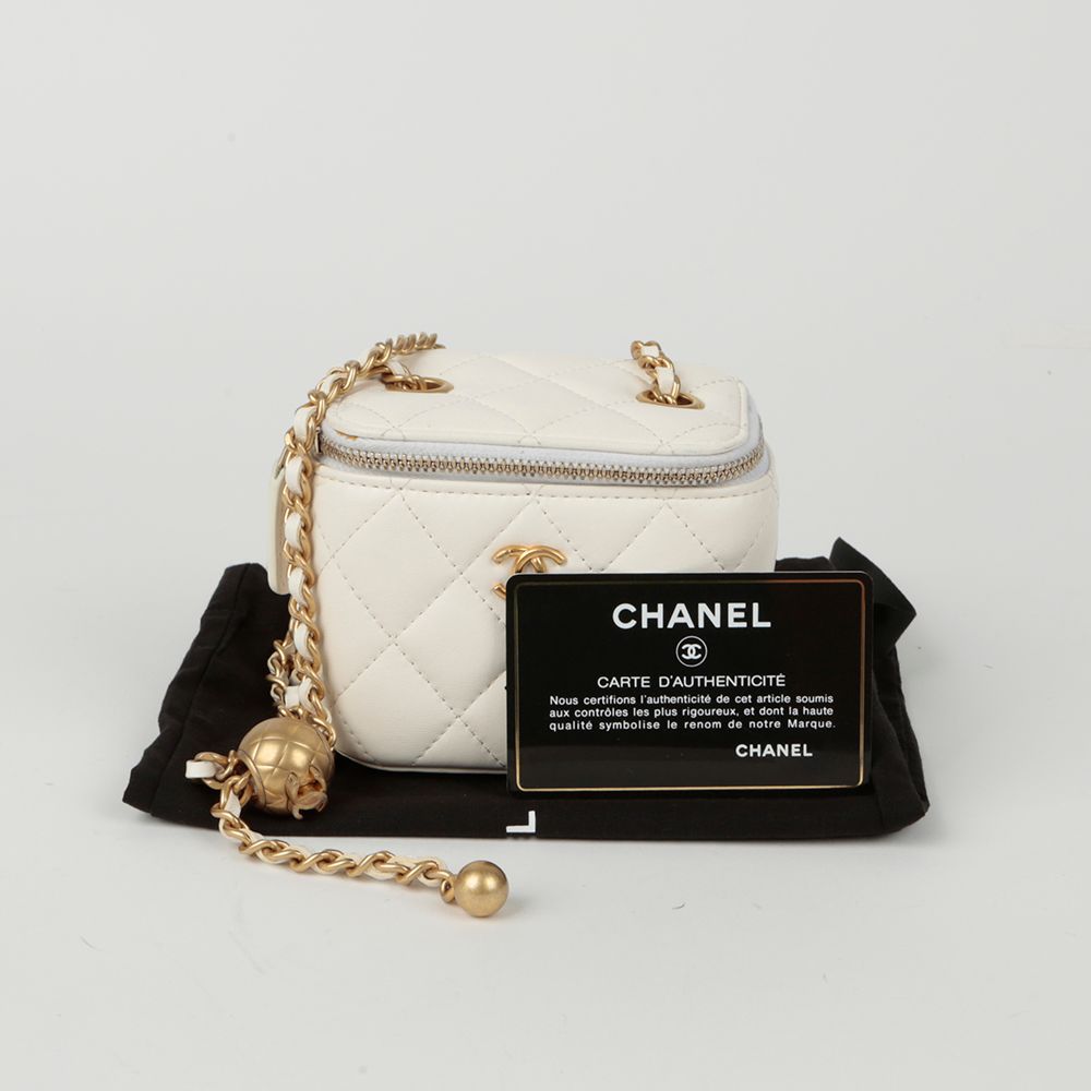 CHANEL Golden Ball Vanity Mini Shoulder Crossbody Bag AP1447