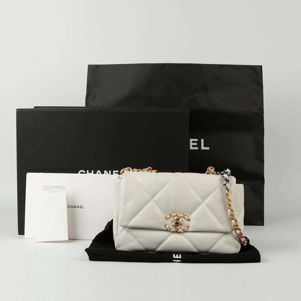 CHANEL Medium Flap Tote and Shoulder Bag AS1160 19