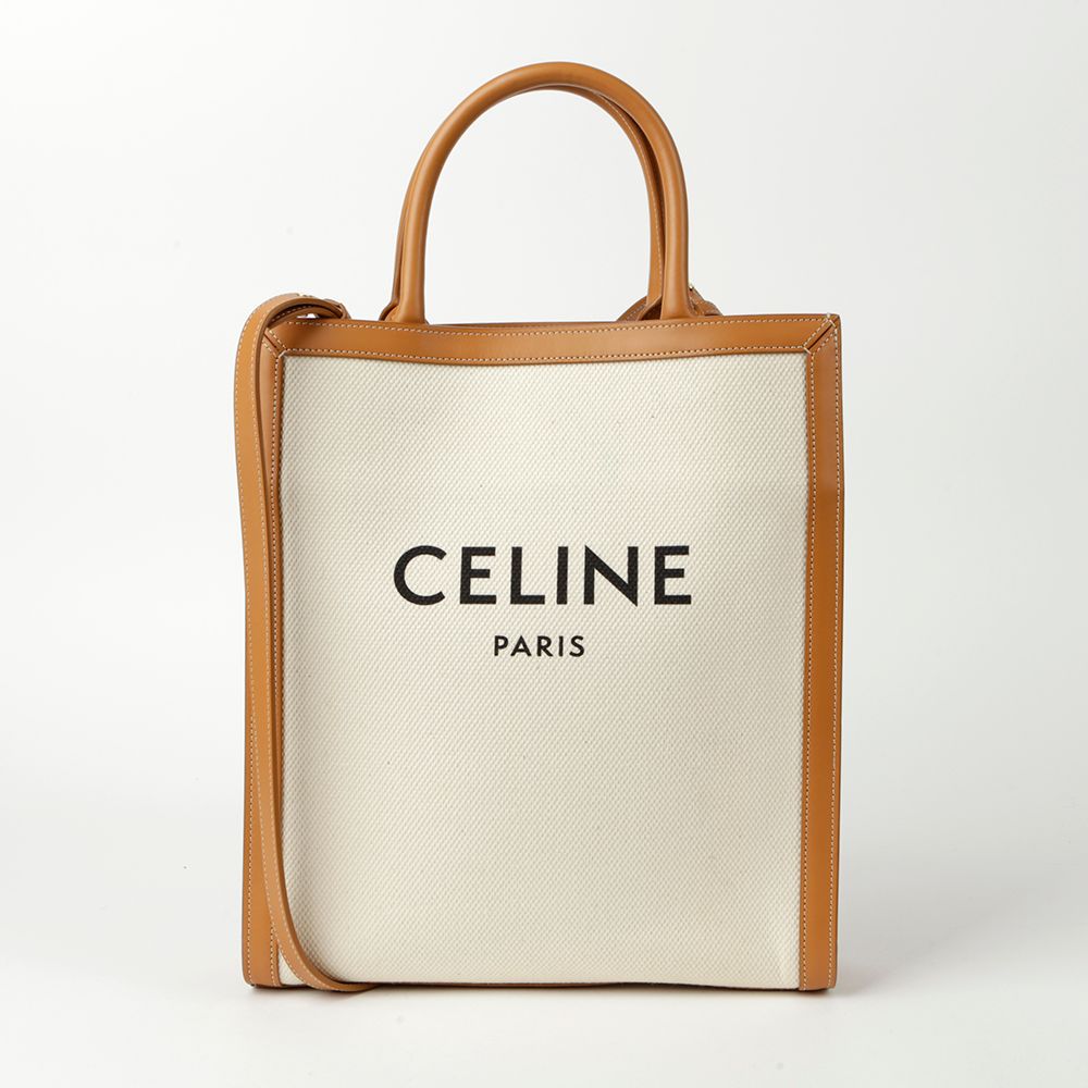 Celine Vertical Small Tote Bag with Crossbody Strap 192082BNZ