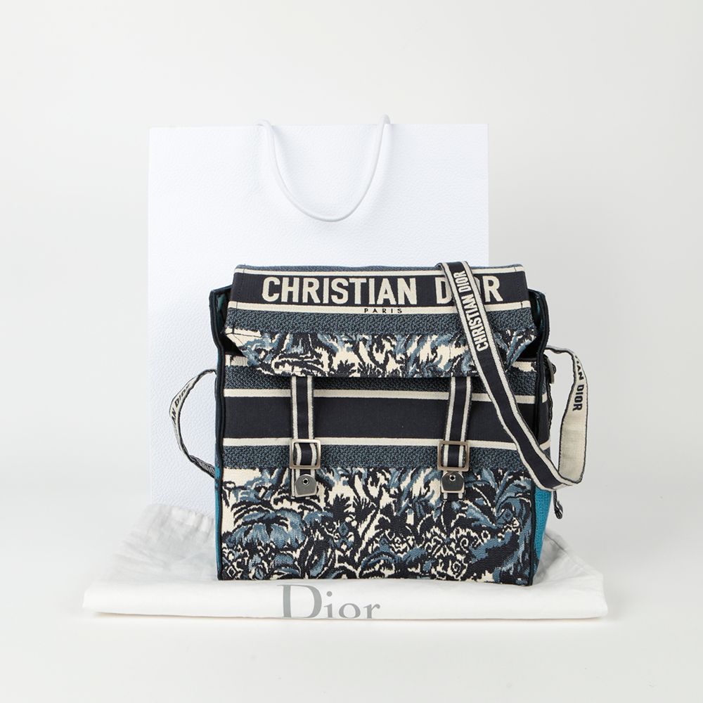 Dior Embroidered Palm Tree Camp Messenger Bag SKU12345