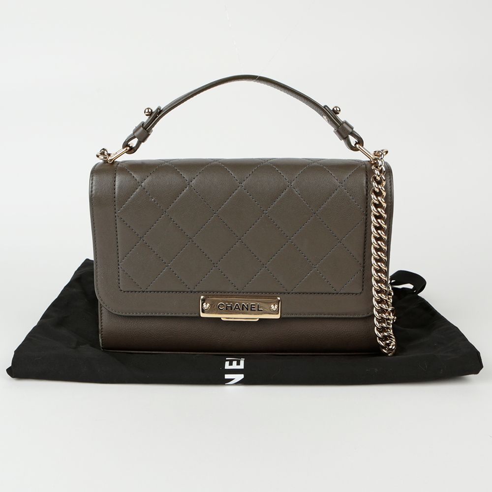 CHANEL Label Click Medium Tote Shoulder Bag A93702