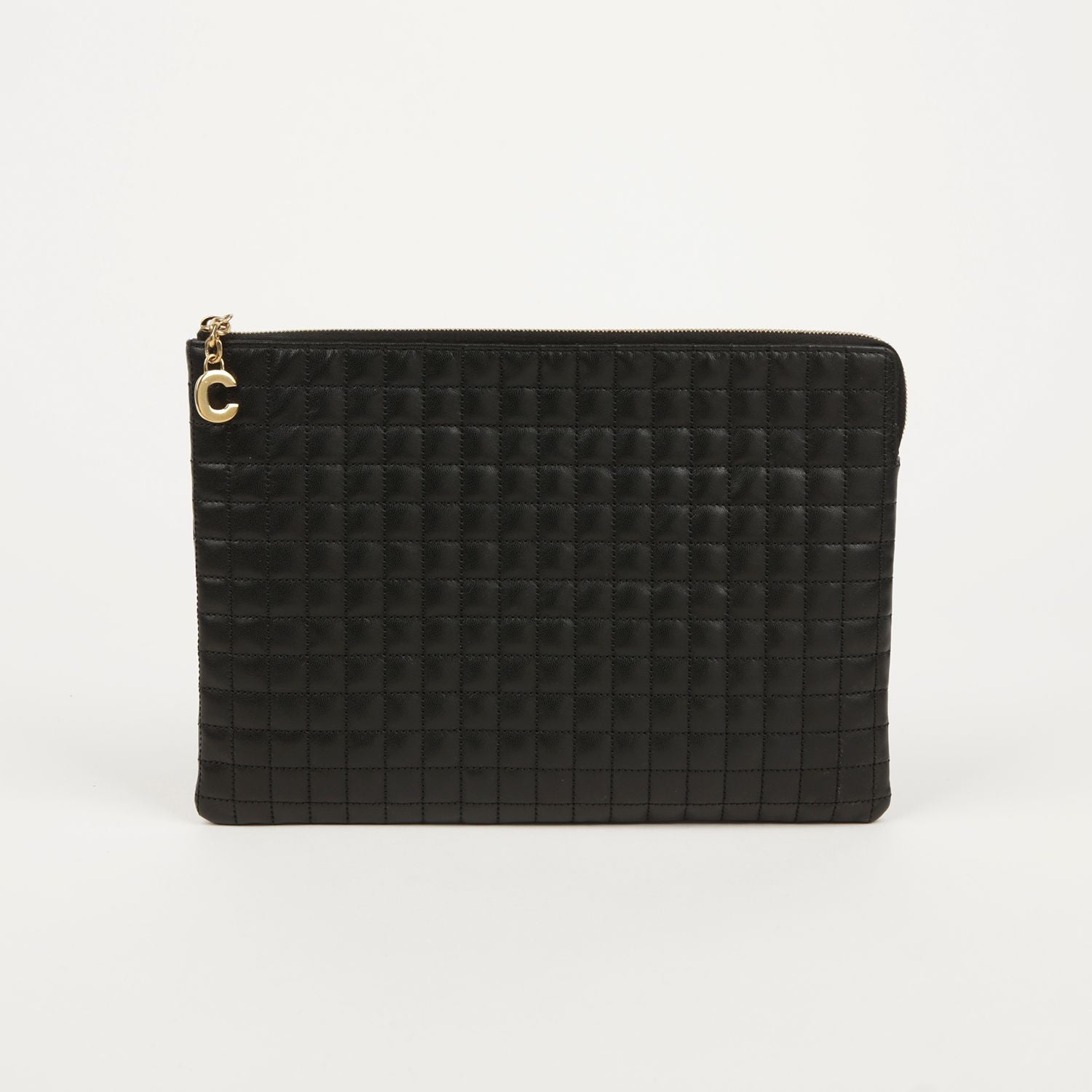 Celine Quilted Clutch Bag with Ornament 1OB813BFL