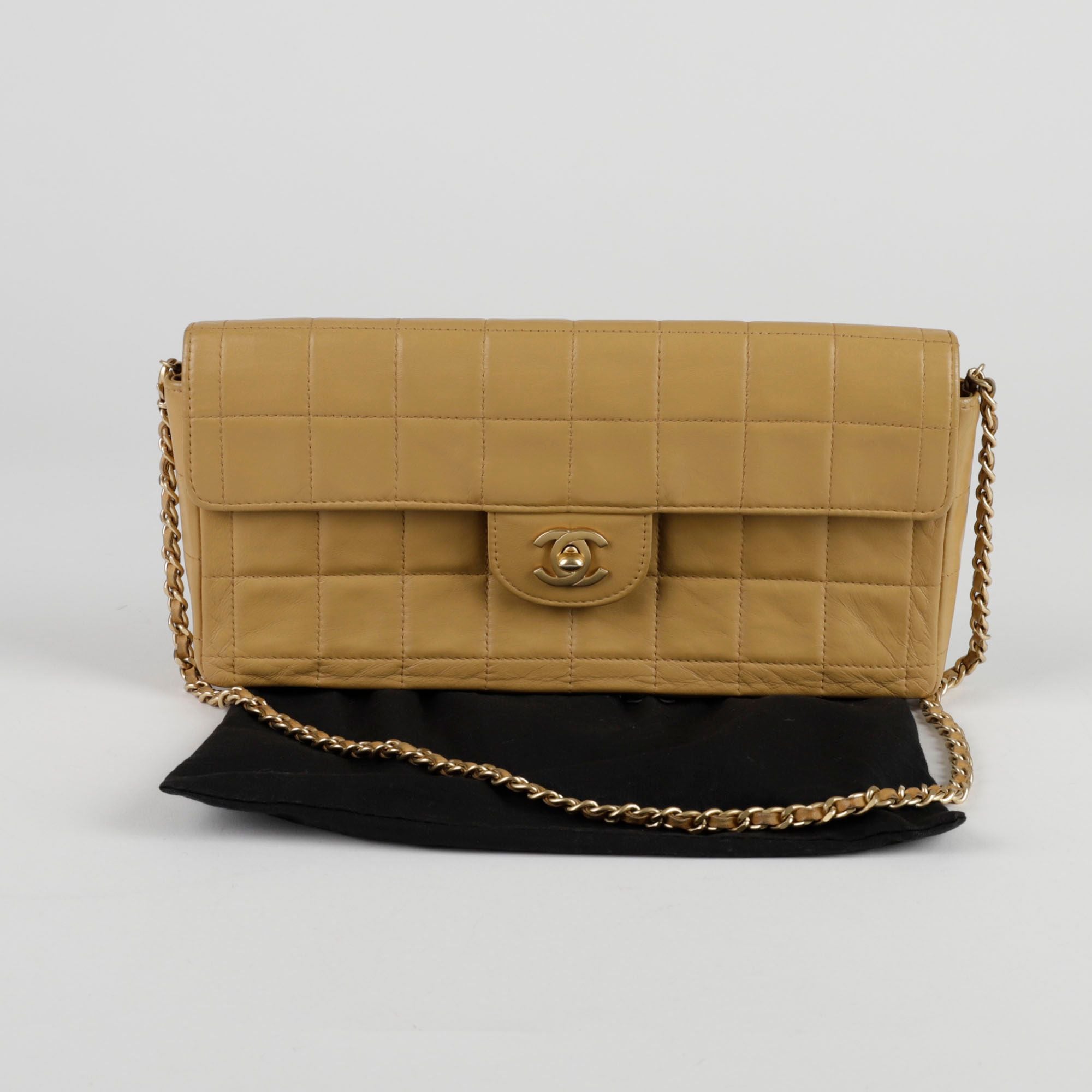 CHANEL Chocolate Bar Flap Shoulder Bag SKU123
