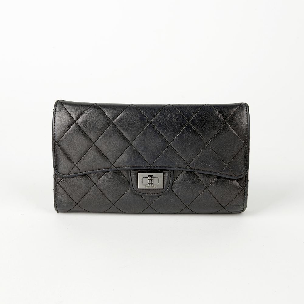 CHANEL Classic Black Wallet A35298 2.55 SKU