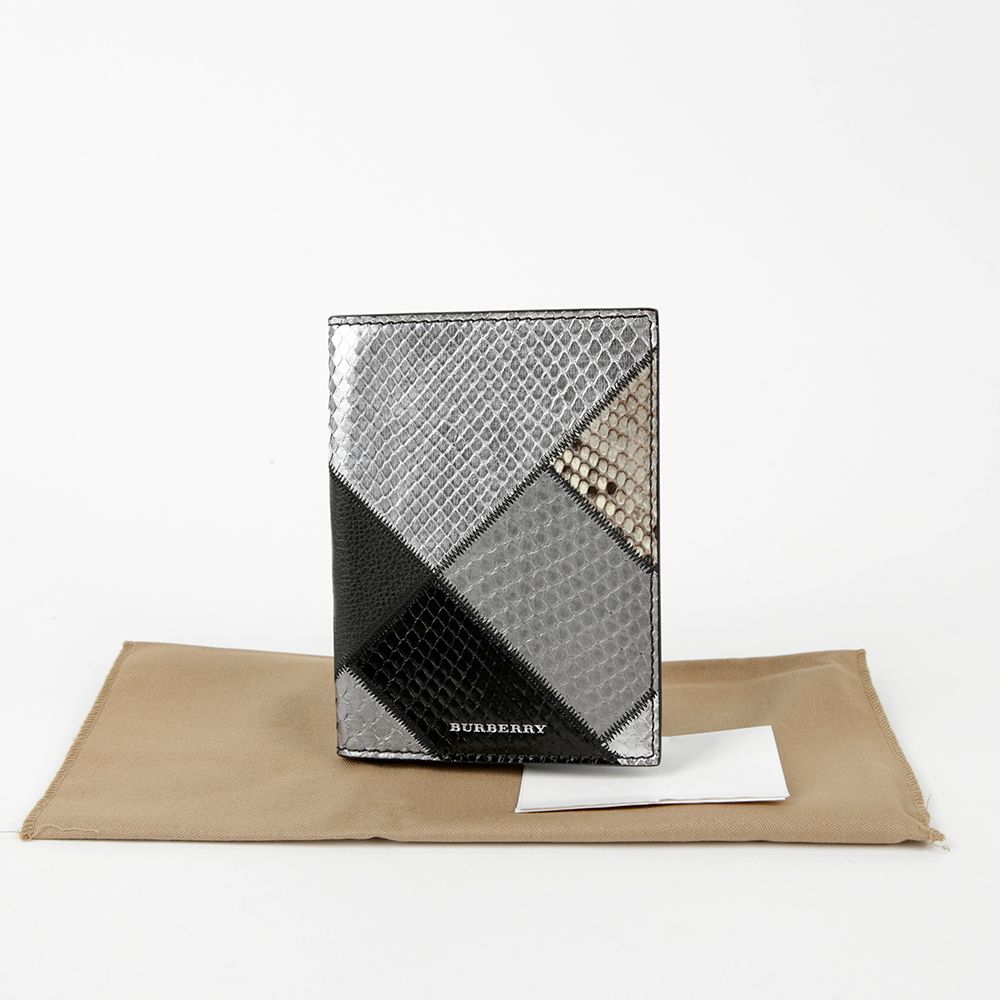 Burberry Python & Calfskin Passport Wallet 40428471