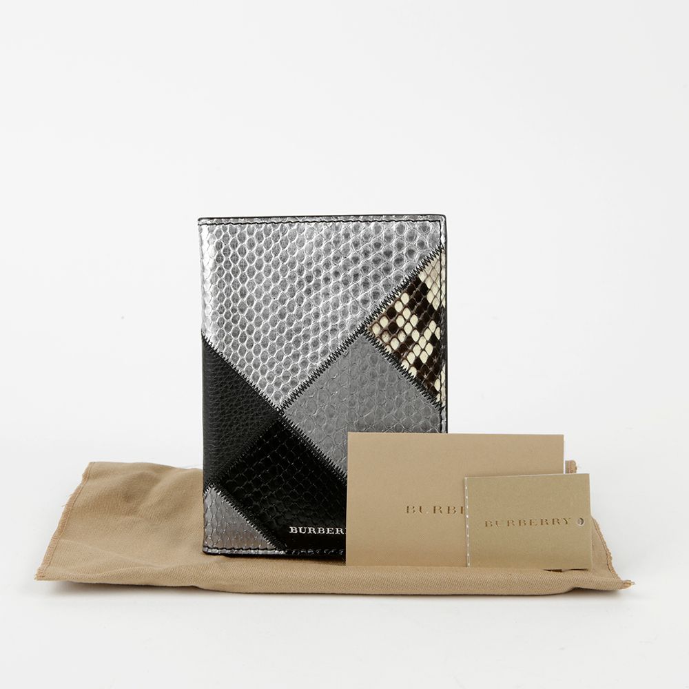 Burberry Python & Calfskin Passport Wallet 40428471