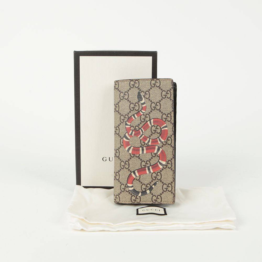 Gucci Snake Print Long Wallet 459456