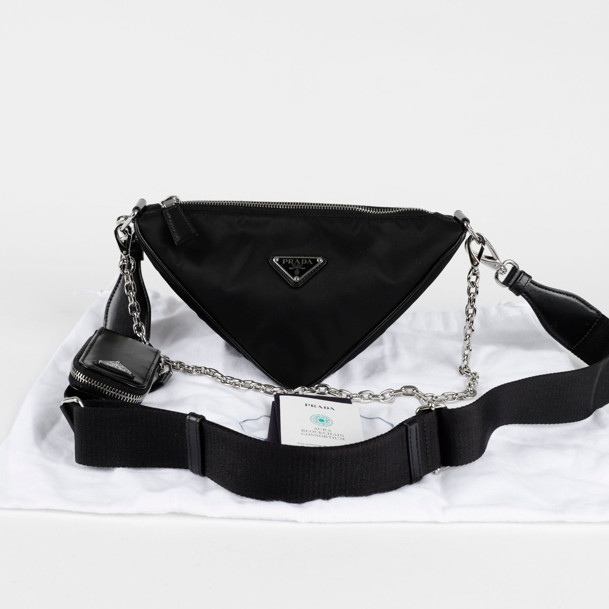 Prada Triangle Shoulder Crossbag 1BH190