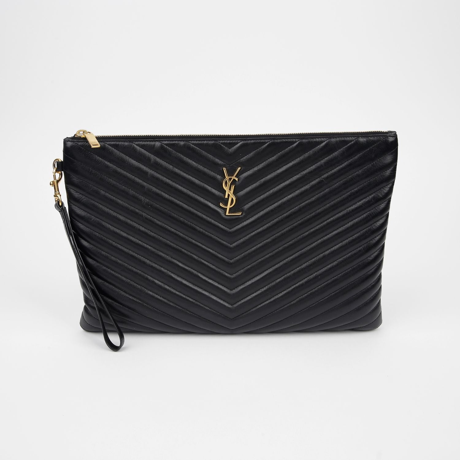 Saint Laurent Monogram Document Holder Clutch 440222 SKU