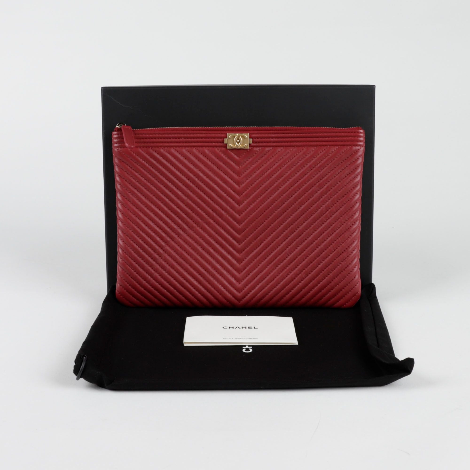 CHANEL Boy Medium Clutch A84406