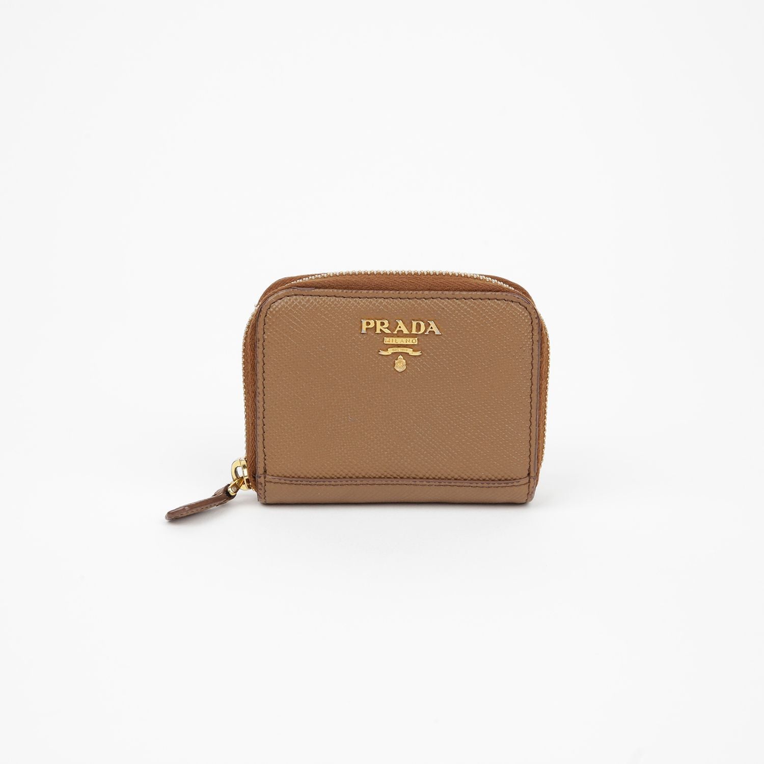 Prada Logo Zipper Card Wallet 1MM268