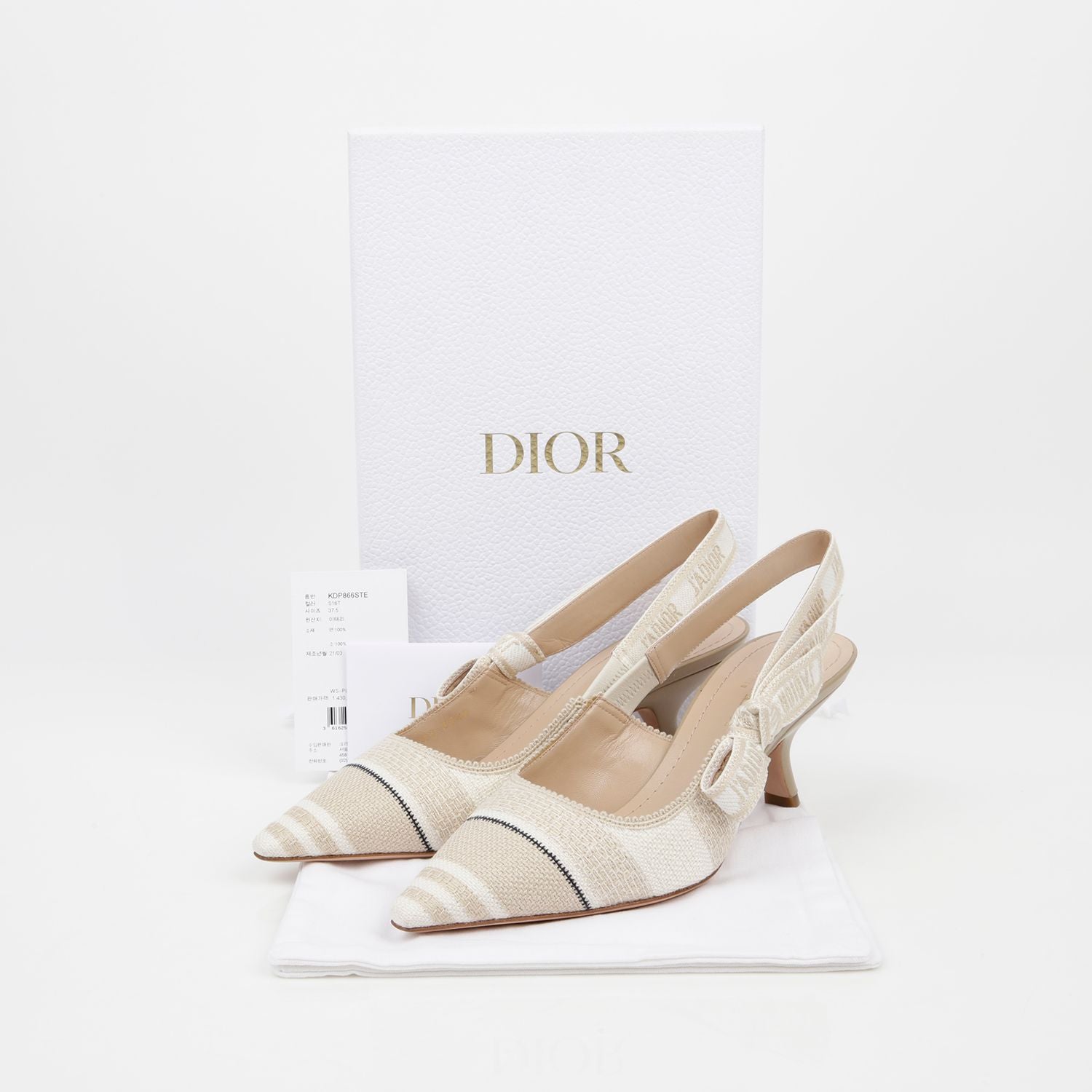 Dior Slingback Pumps Size 37.5 - KDP866STE