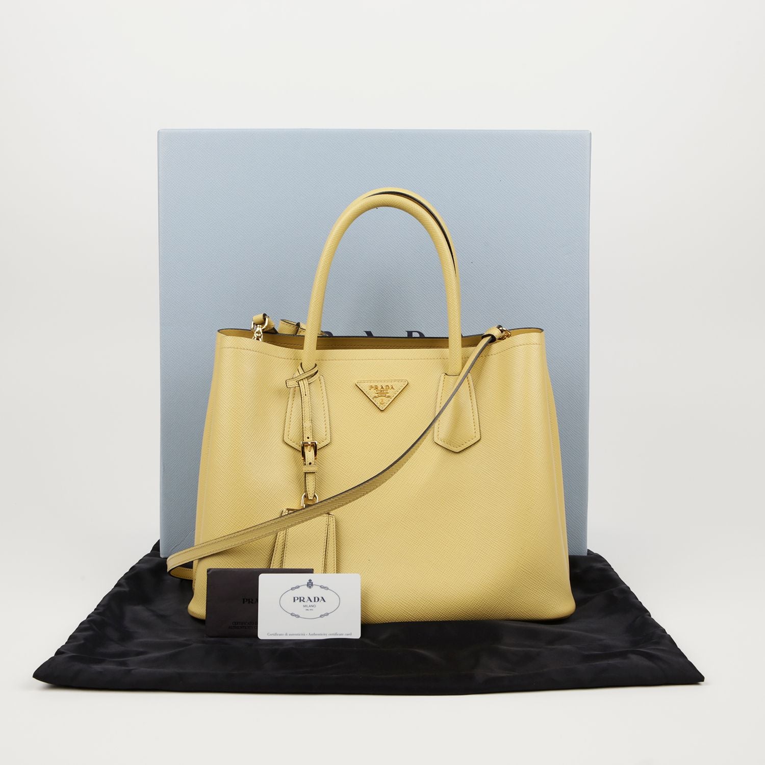 Prada Double Tote Bag with Shoulder Strap BN2775