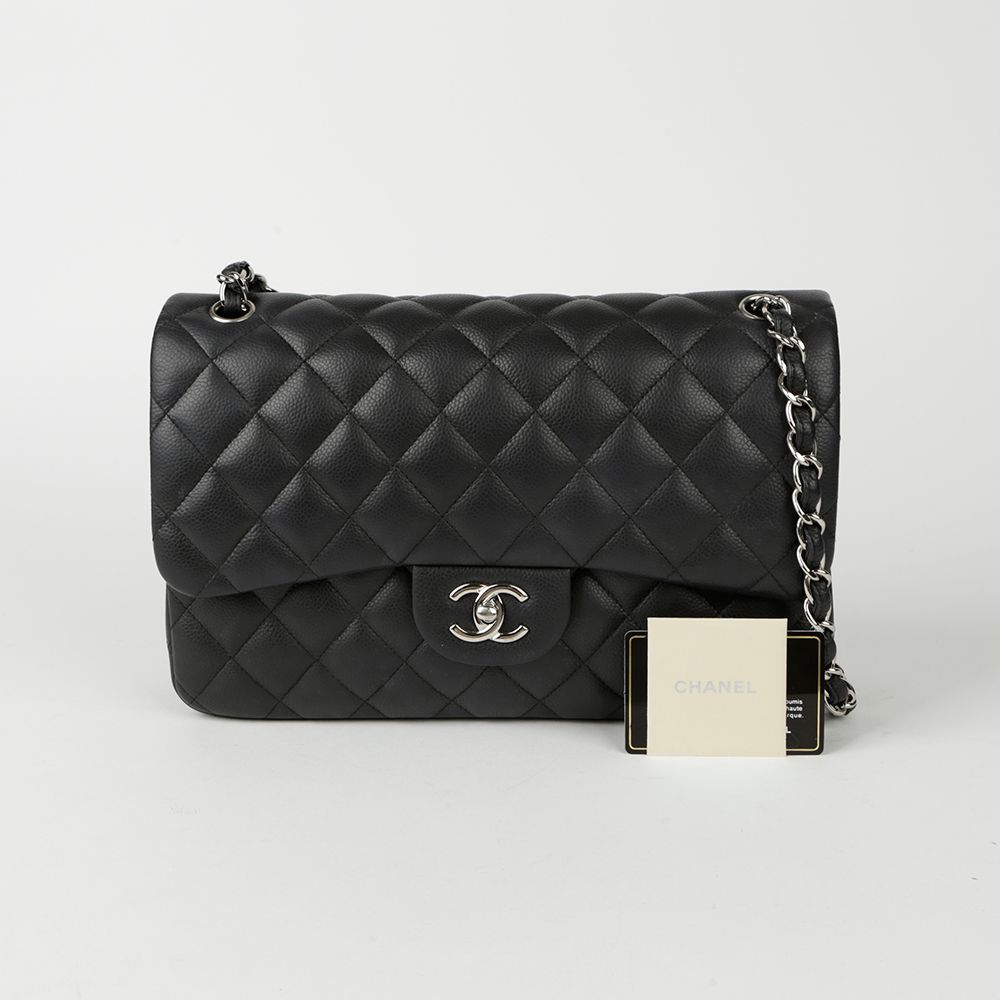 CHANEL Classic Caviar Large Flap Shoulder Bag A28600