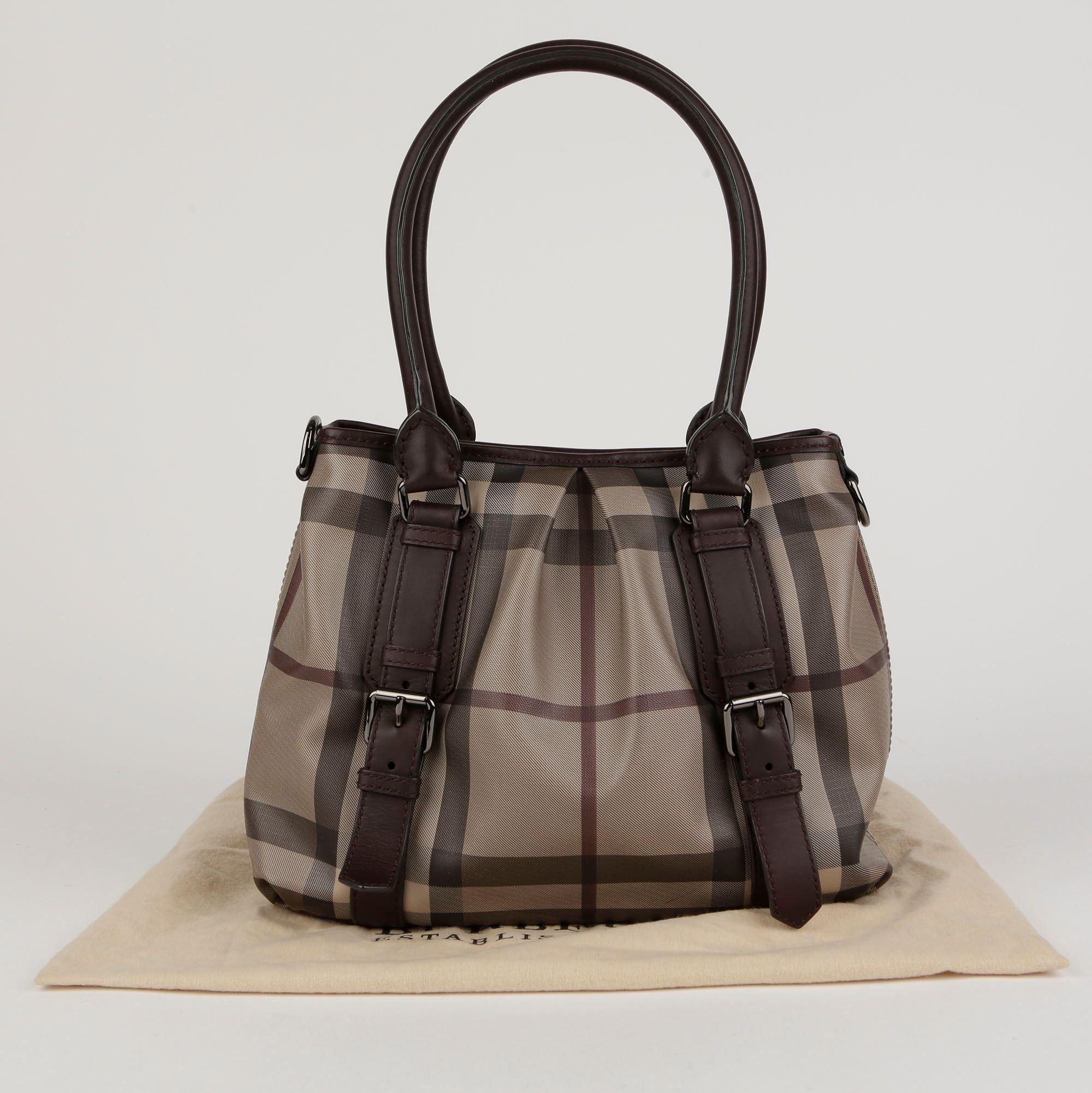 Burberry Smoked Check PVC Northfield Tote Bag 3786569