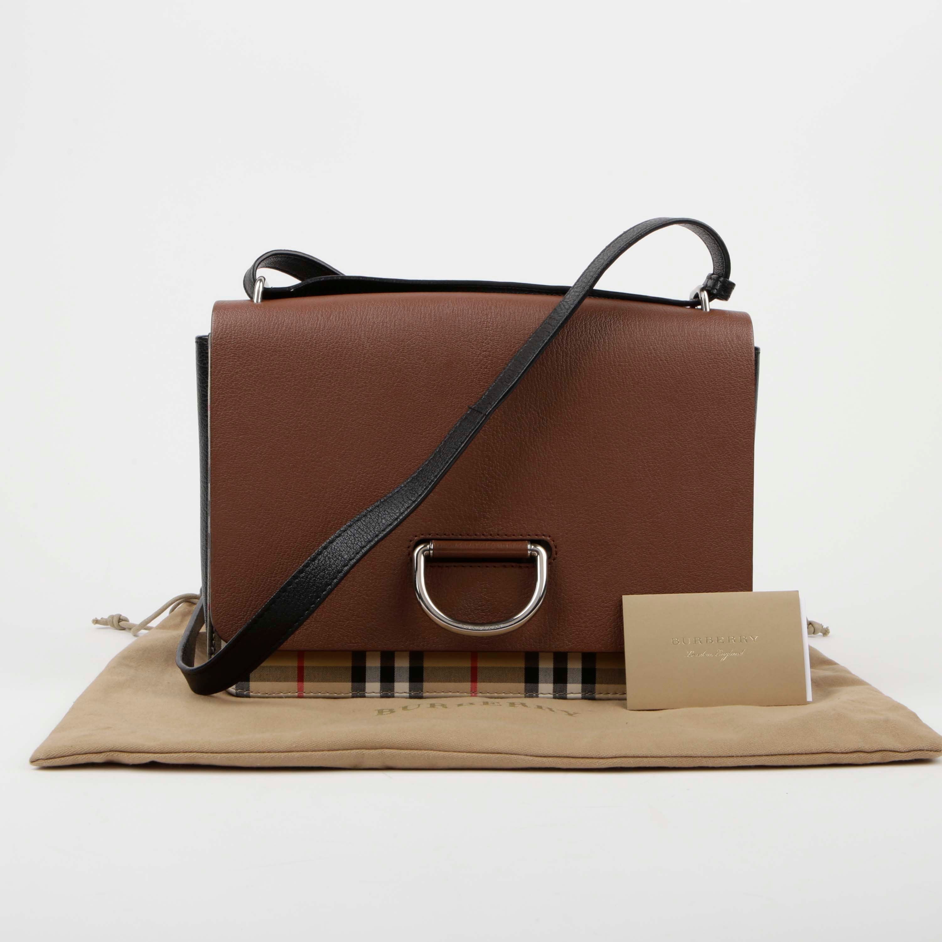 Burberry Vintage Check Trim D-Ring Shoulder & Crossbody Bag 4075926