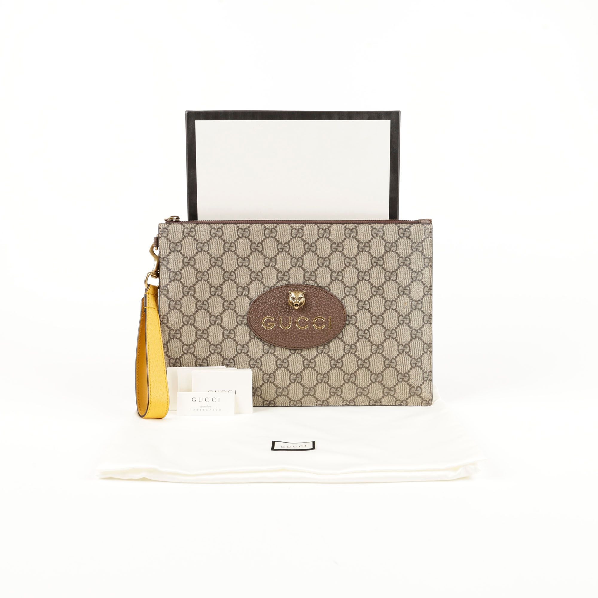 Gucci Supreme Canvas Vintage Clutch 473956
