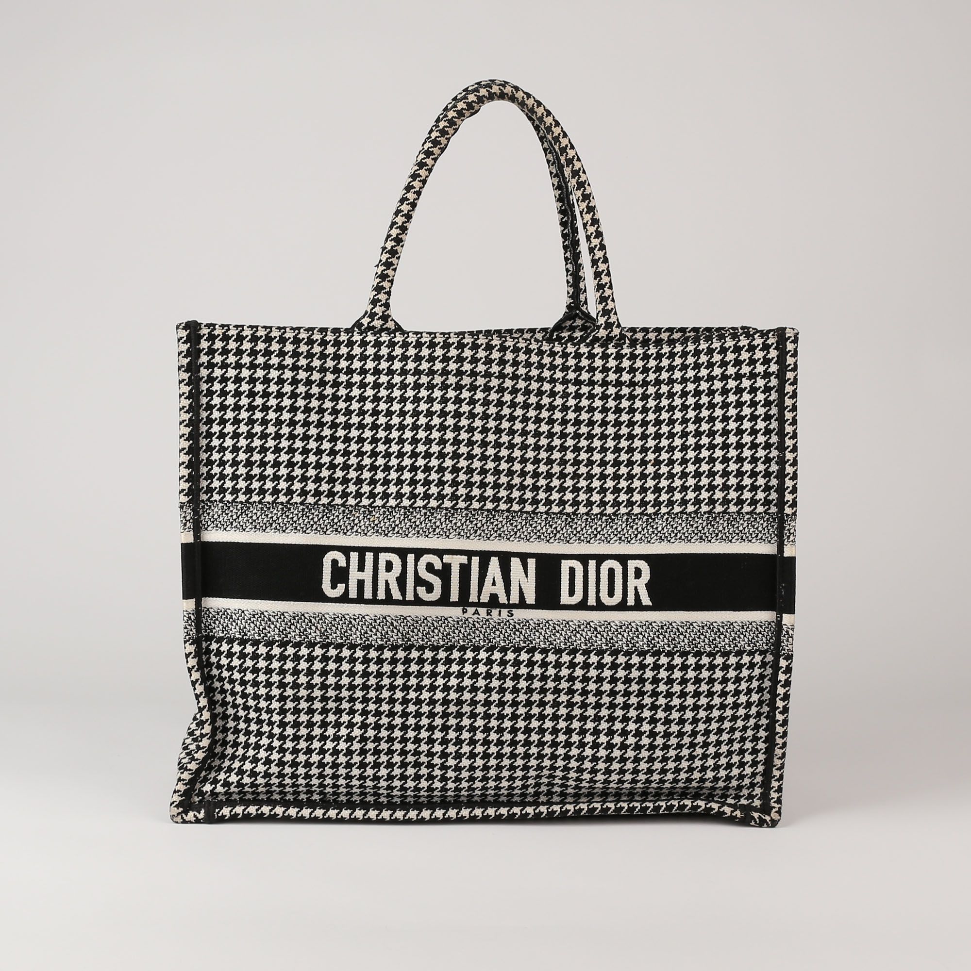 Dior Large Houndstooth Embroidered Tote Bag M1286ZRPI