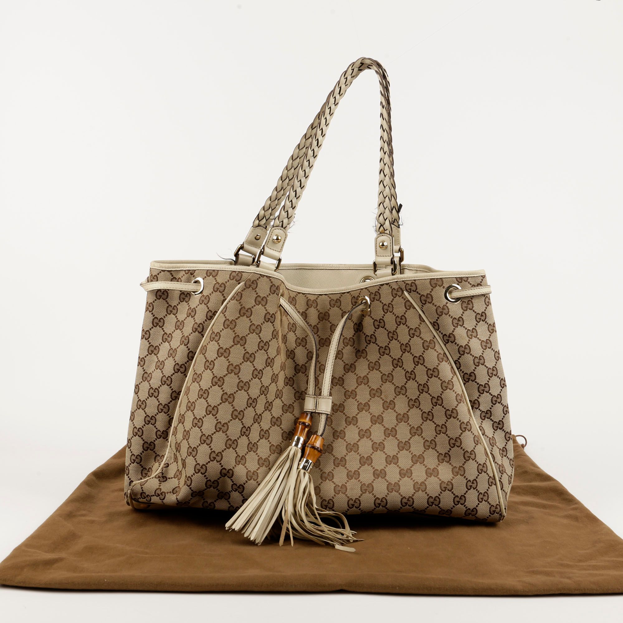 Gucci Tassel Tote Shoulder Bag 170206 GG Snake with Dustbag