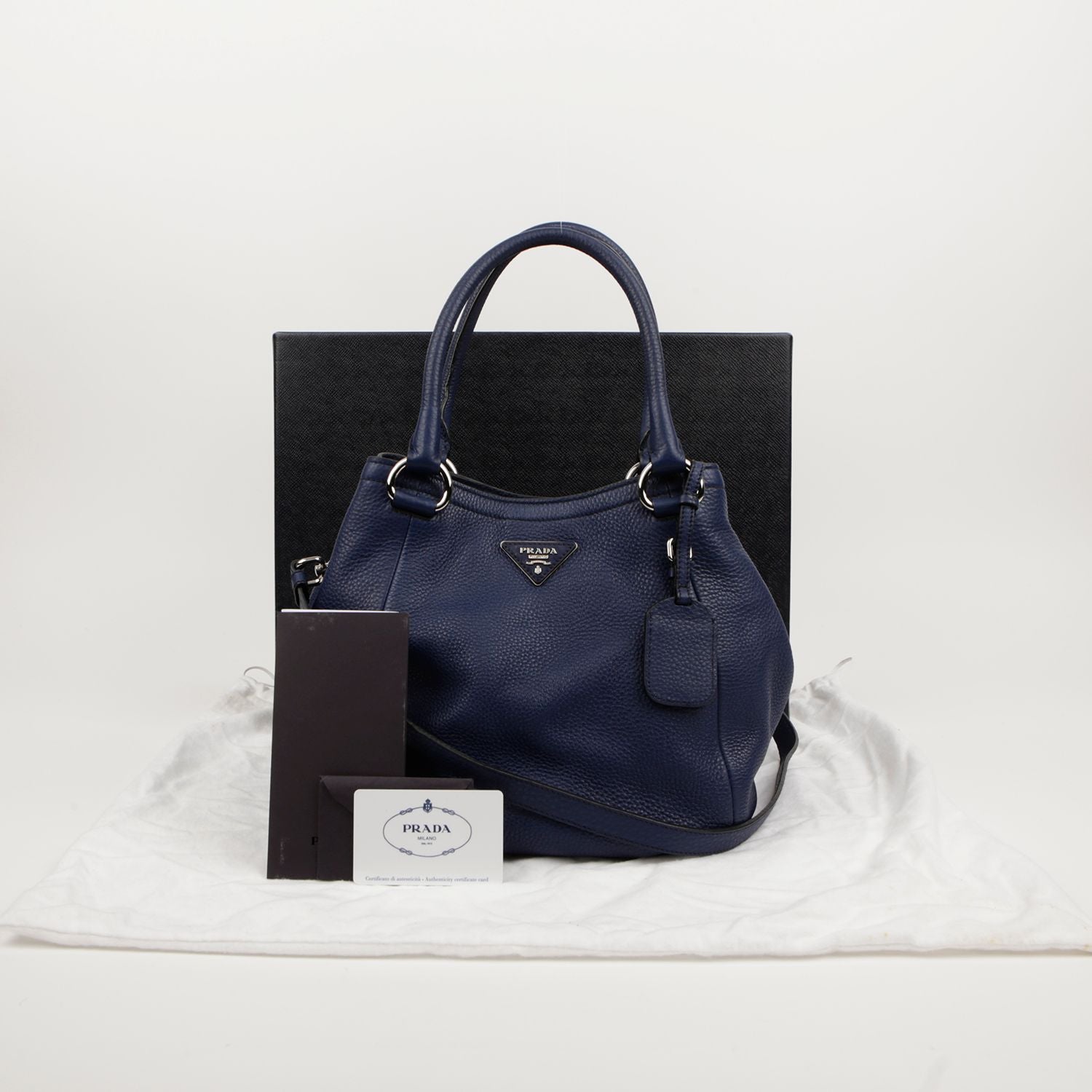 Prada Triangle Logo Tote Shoulder Bag BN2792
