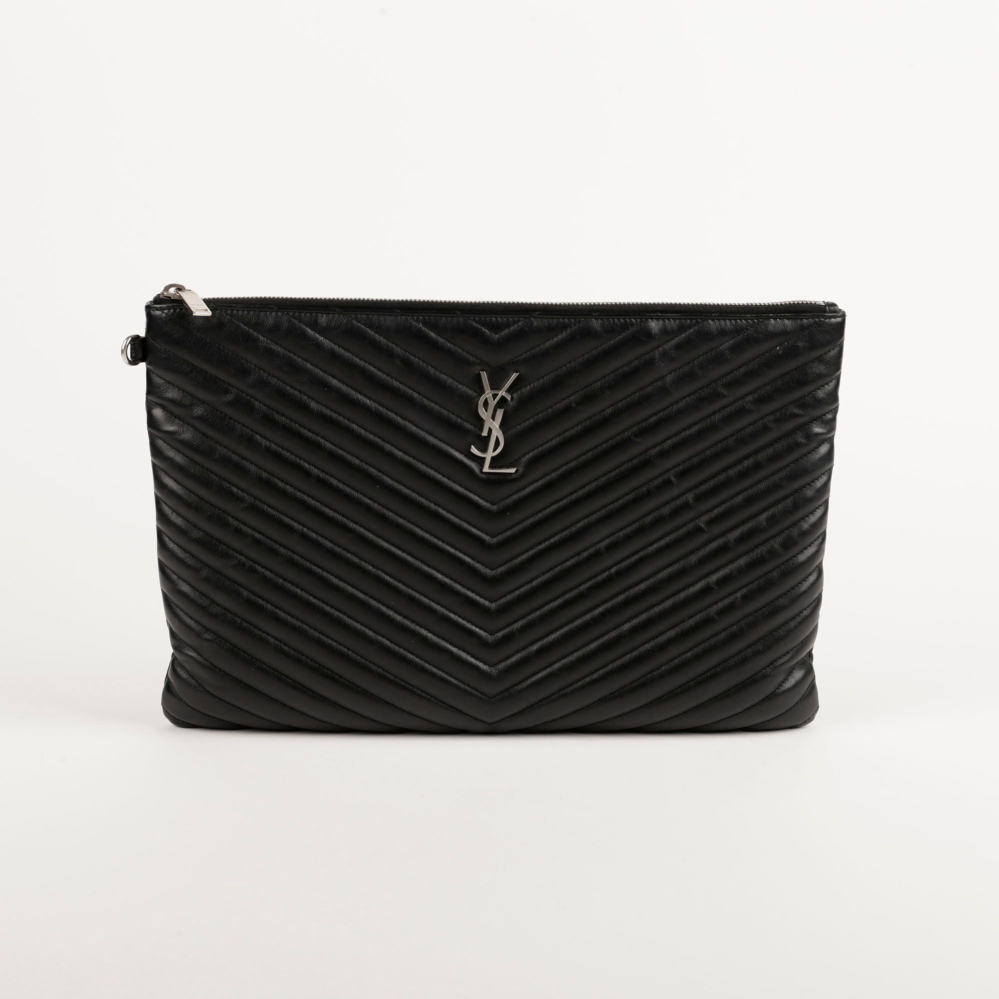 Saint Laurent Monogram Document Holder Clutch 440222