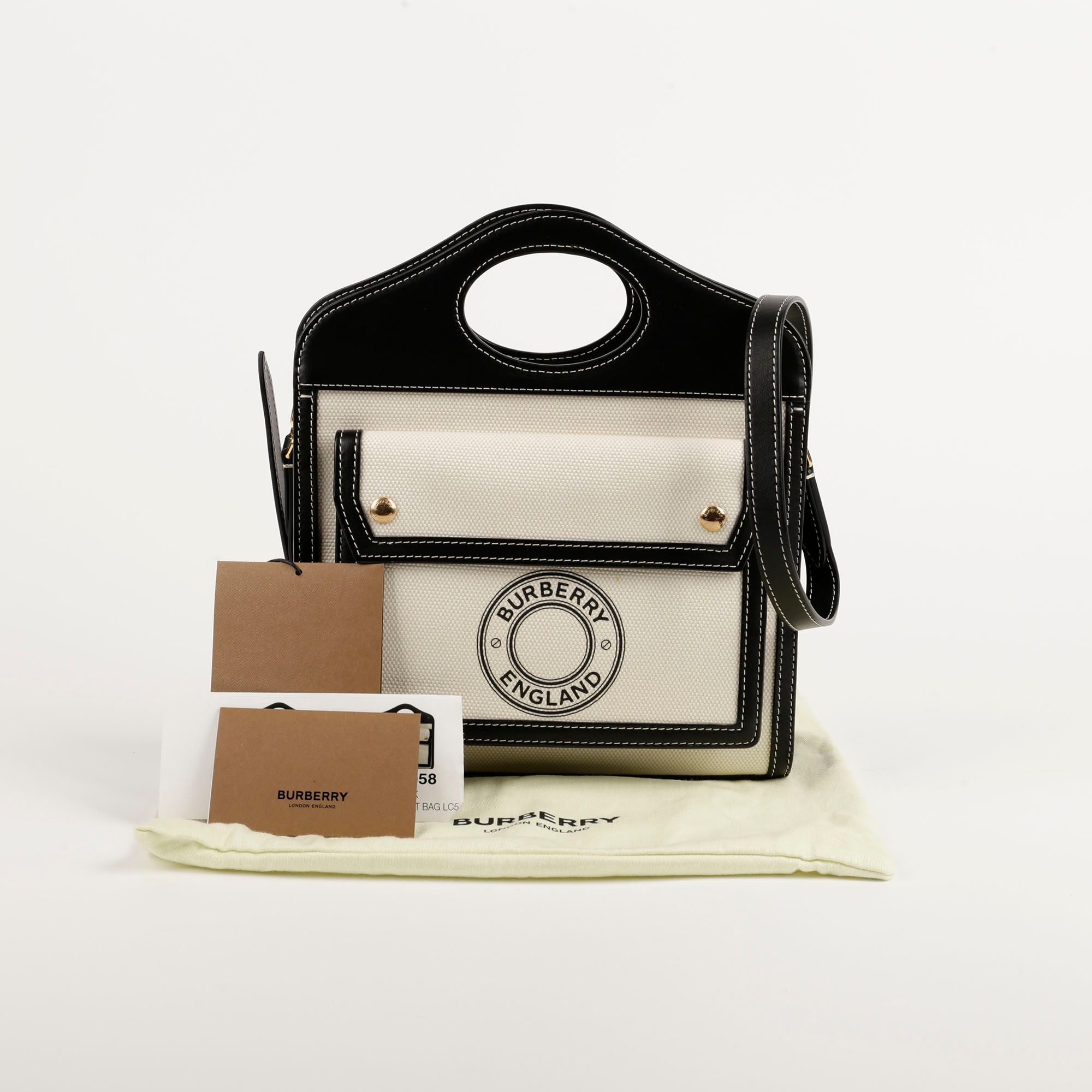 Burberry Mini Tote Bag with Shoulder Strap - SKU 8028058