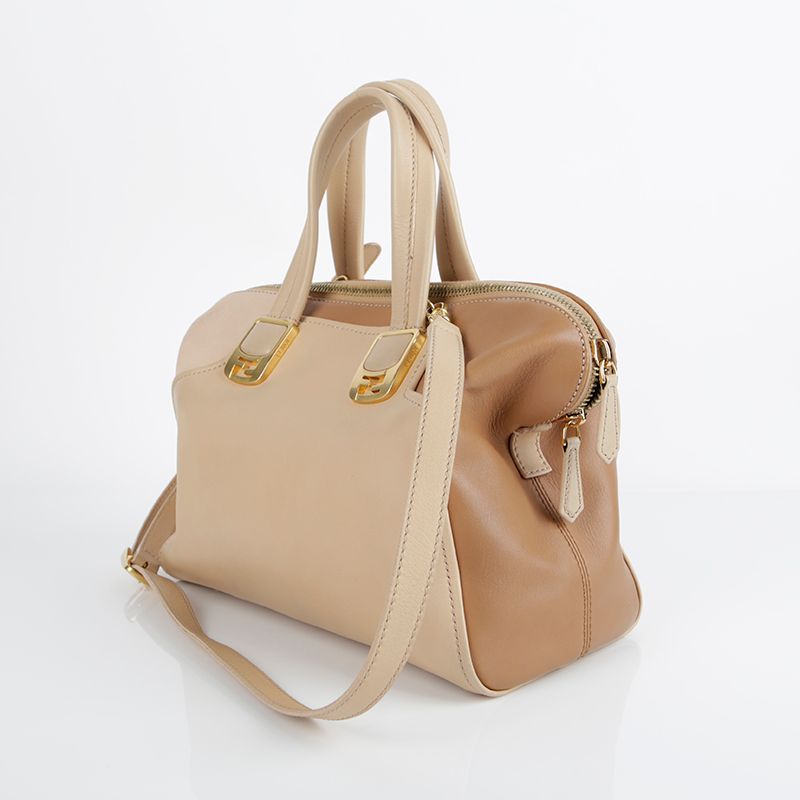 Fendi Medium Multicolor Leather Chameleon Tote & Shoulder Bag 8BL114