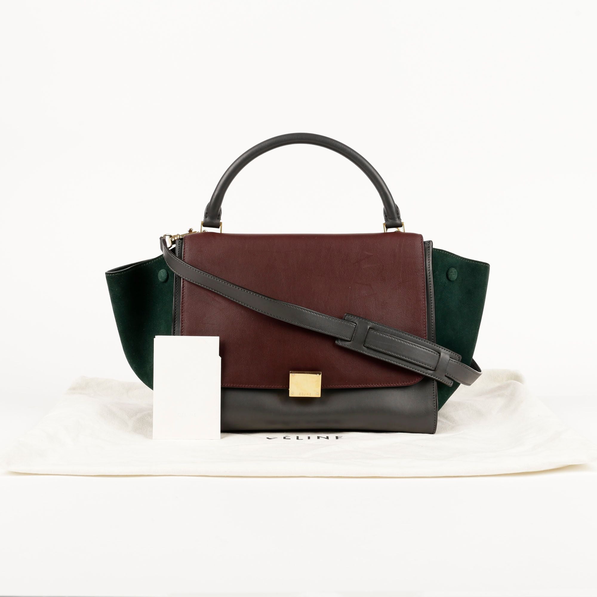Celine Multicolor Leather Trapeze Tote Shoulder Bag SKU 123456