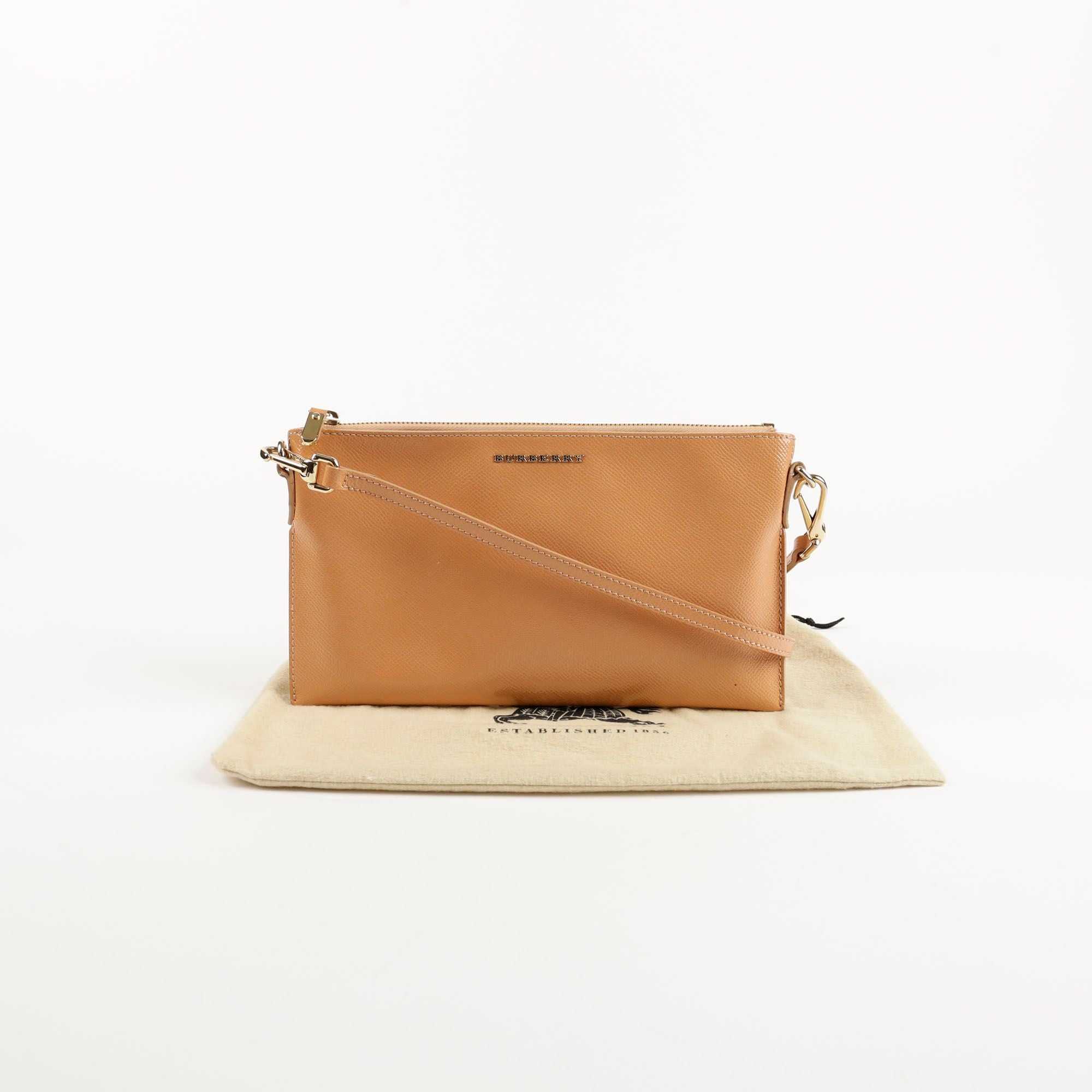 Burberry Orange Patent Leather Shoulder & Crossbody Bag 3962733