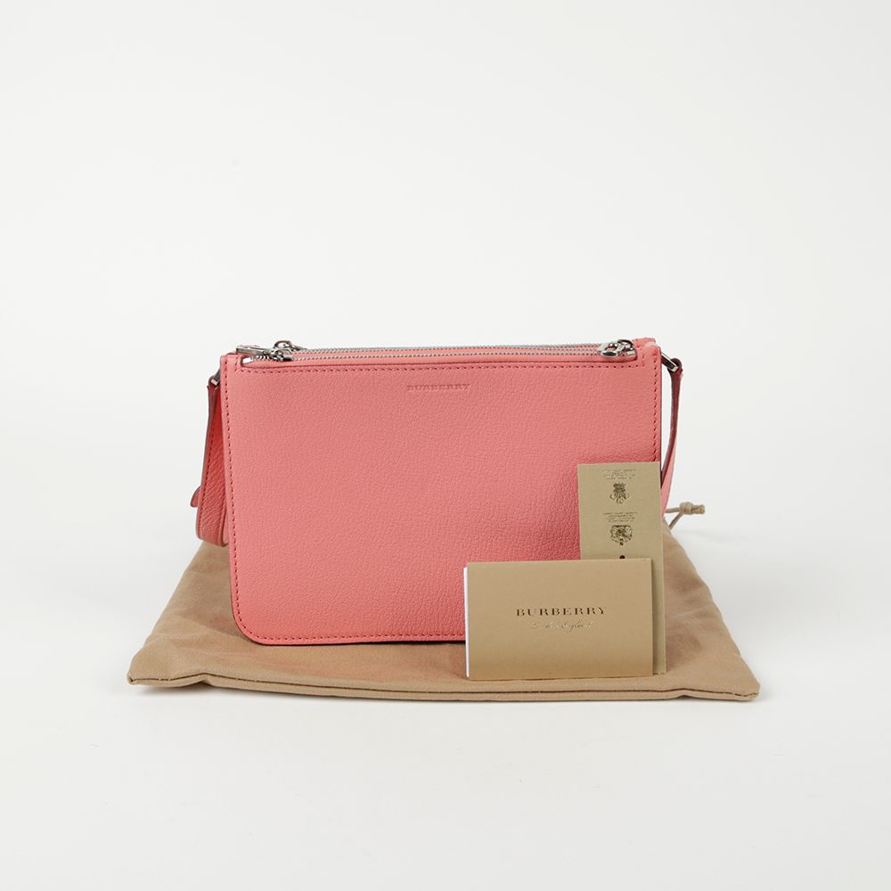 Burberry Pink Leather Shoulder & Crossbody Bag 4075031