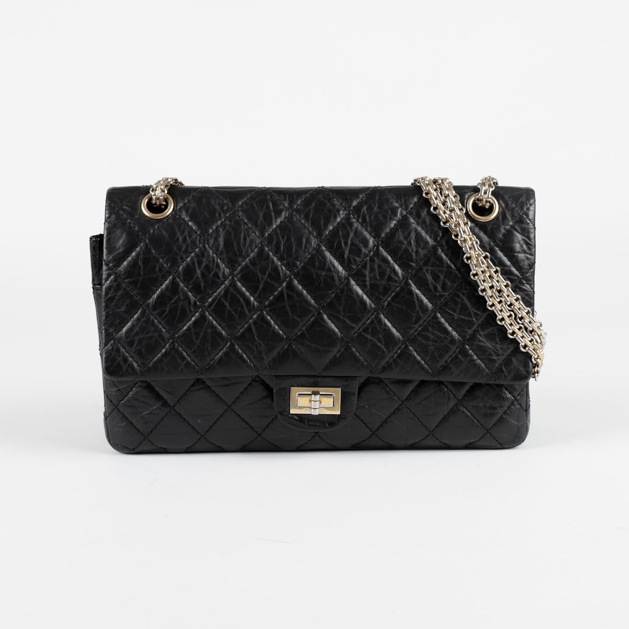 CHANEL Vintage Large Shoulder Bag A37587