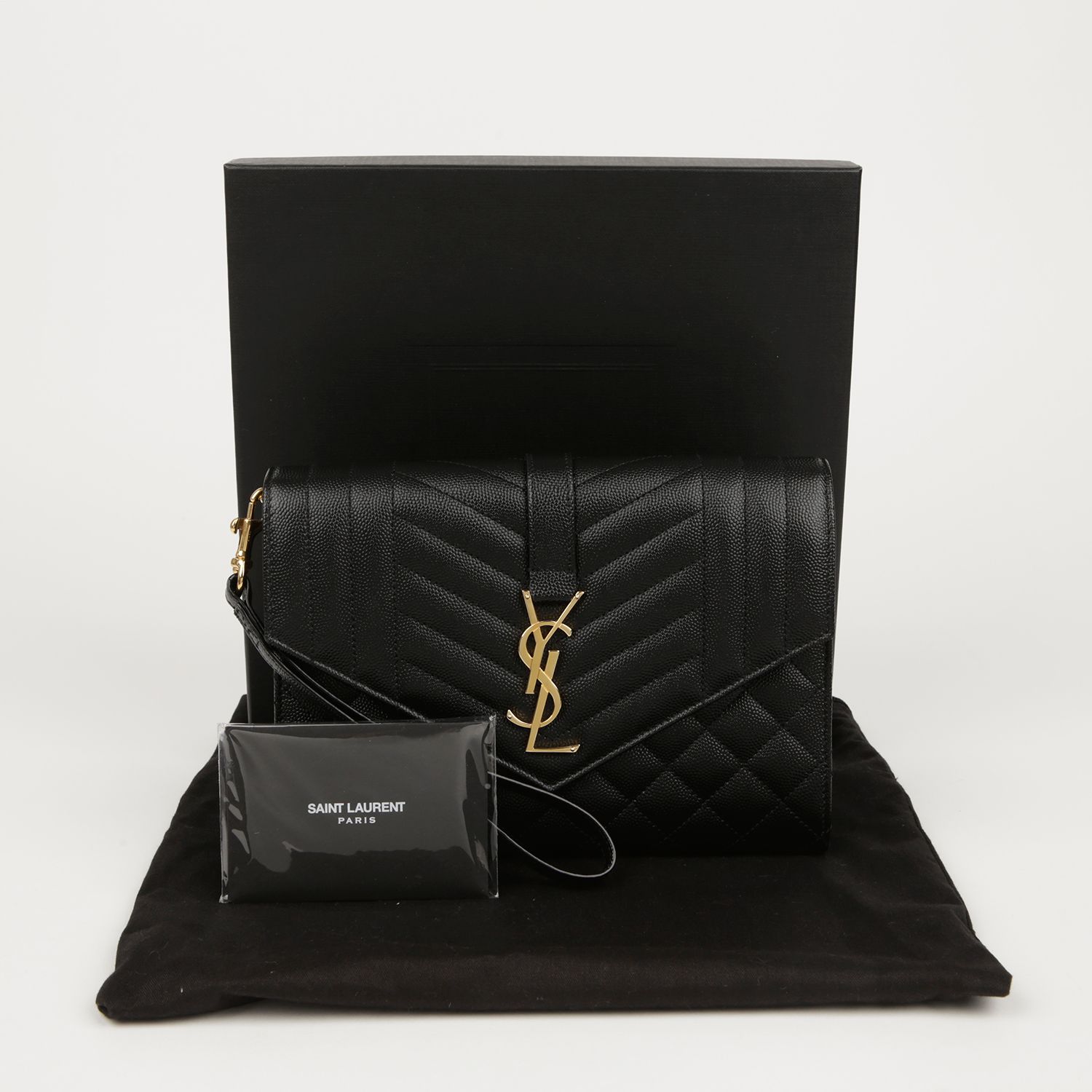 Saint Laurent Matelasse Envelope Pouch 651030