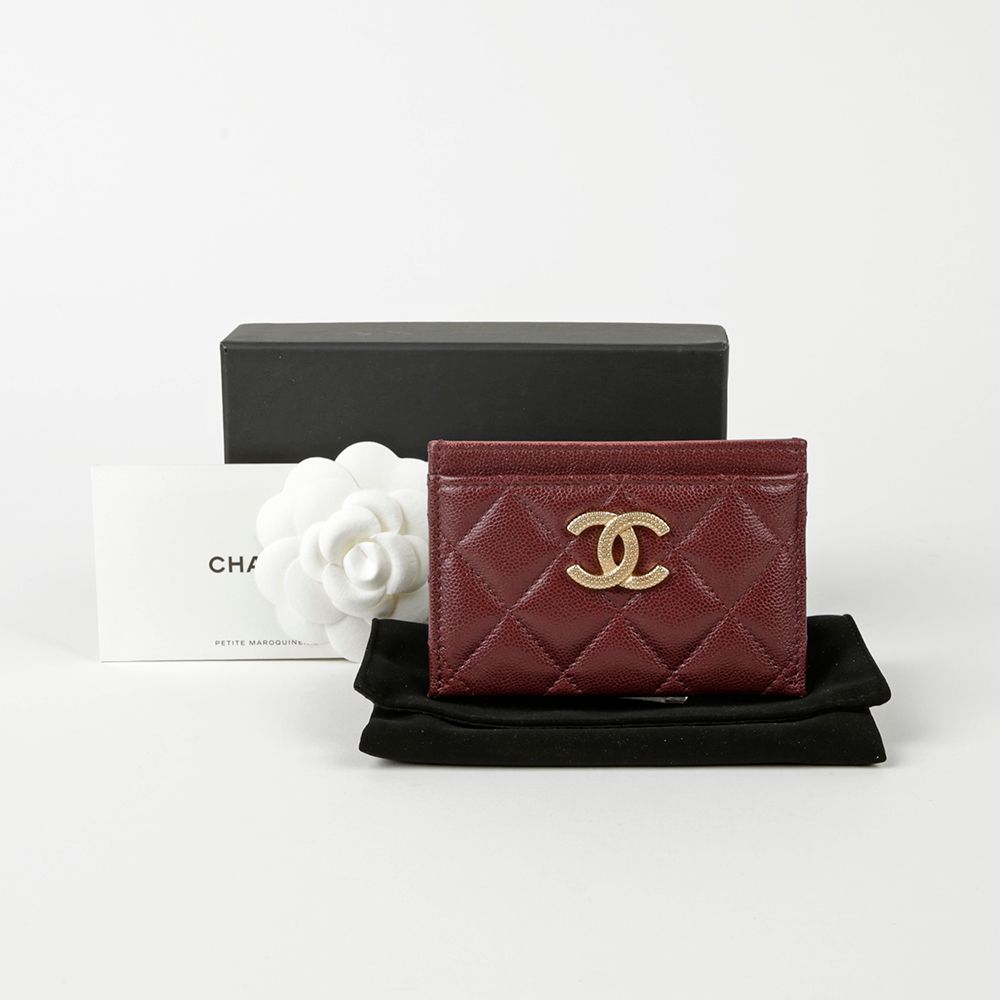 CHANEL CC Logo Card Holder - SKU 12345