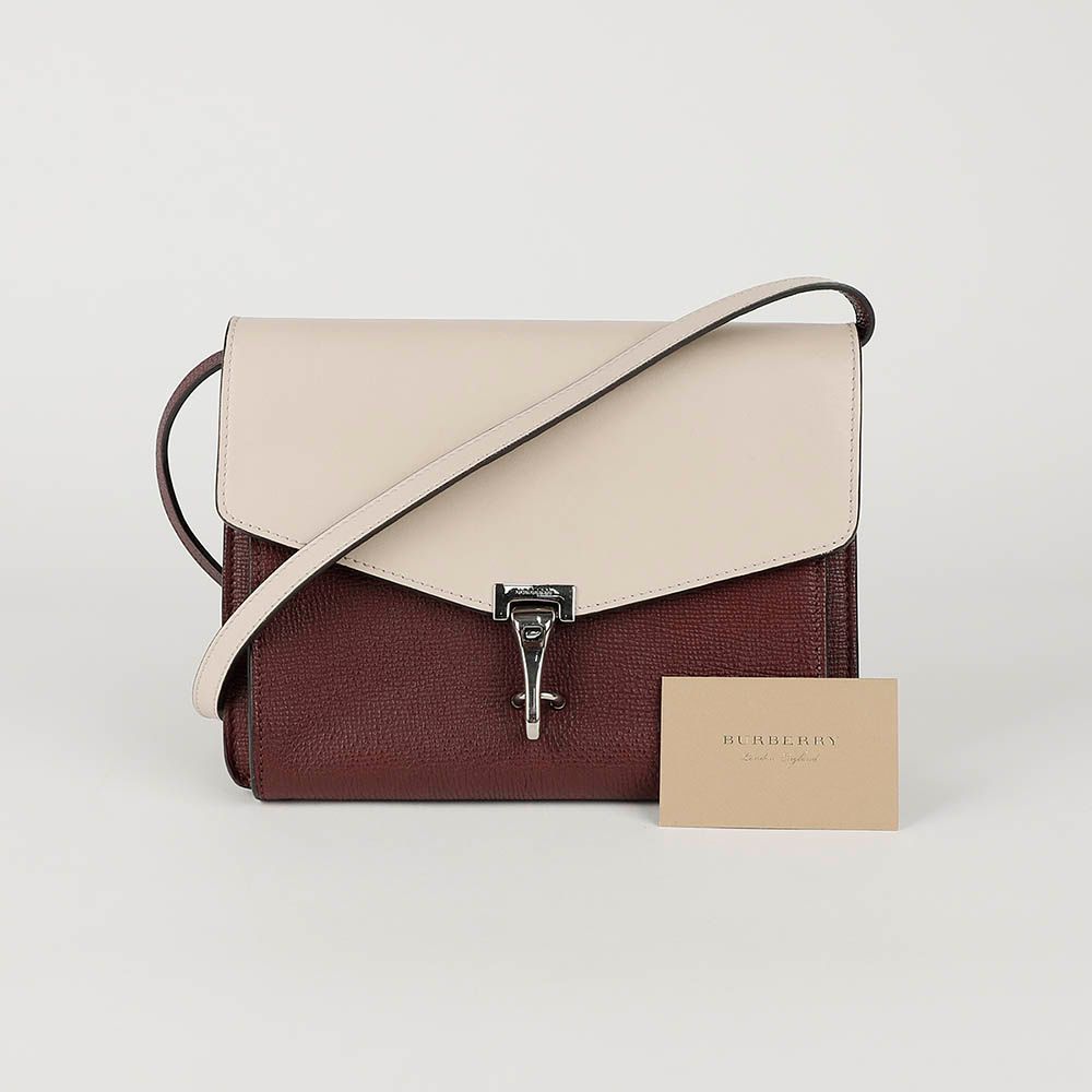 Burberry Two-Tone Leather McKenzie Crossbody Shoulder Bag 4076738